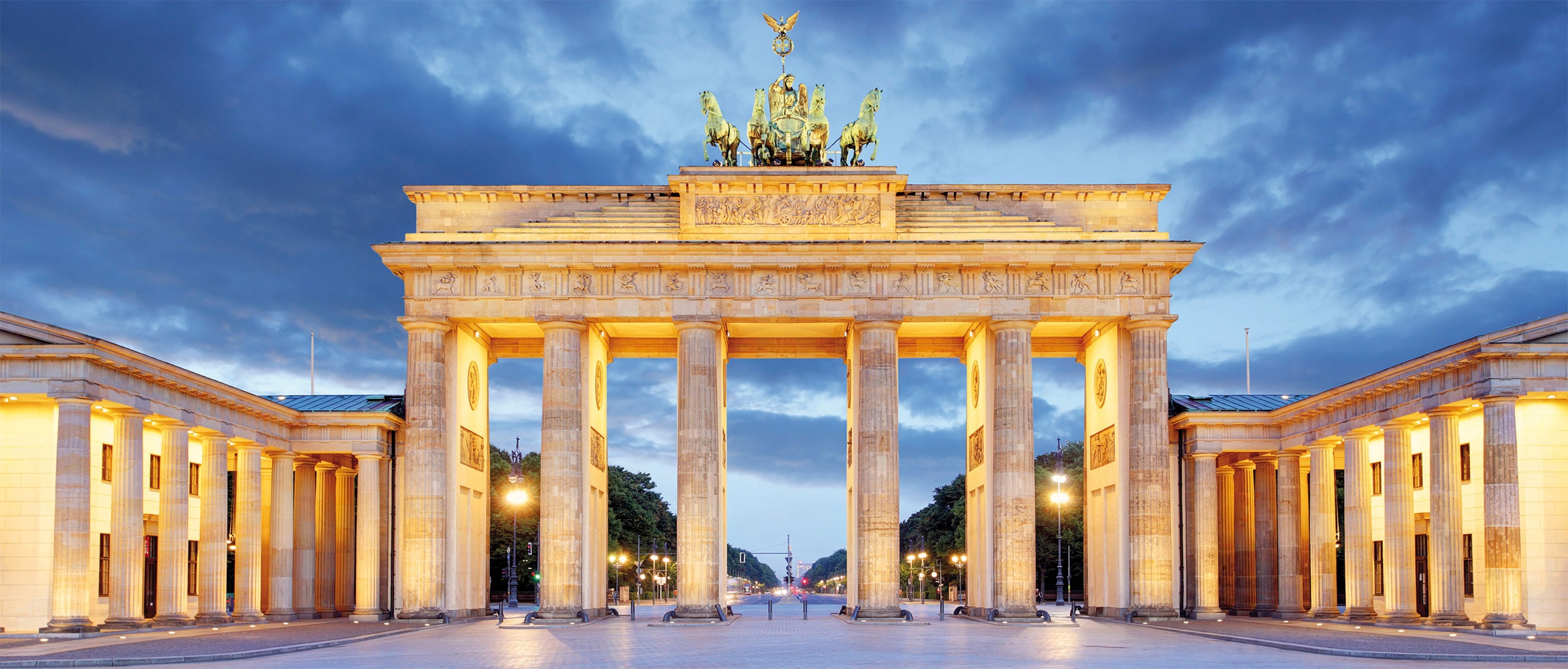 Bönninghoff Leinwandbild "Wandbild BRANDENBURGER TOR XXL 60x140 cm – Leinwandbild Keilrahmen" Architektonische Elemente Bauwerk Berlin 1 Stk. tlg. auf Keilrahmen gespannt