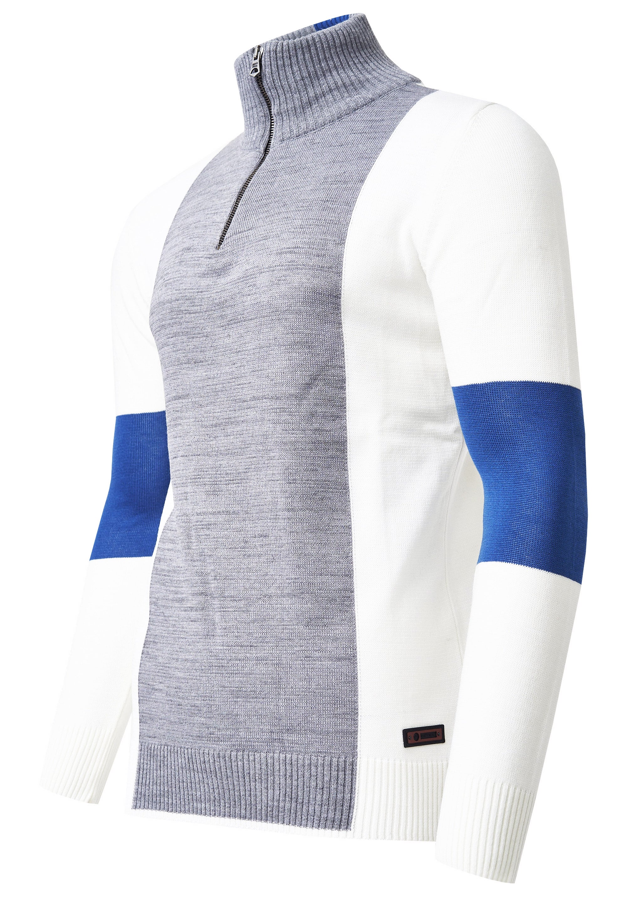 Rusty Neal Strickpullover, mit bequemen Half-Zip