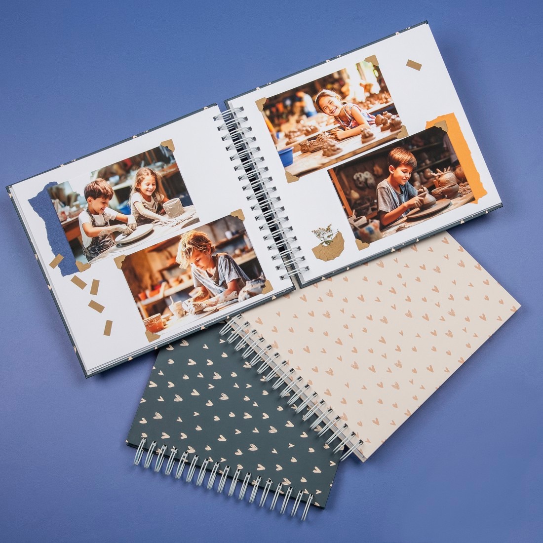 Hama Fotoalbum »Fotoalbum Spiralalbum "Lovely", 28x24 cm, 50 weiße Seiten, Beige«