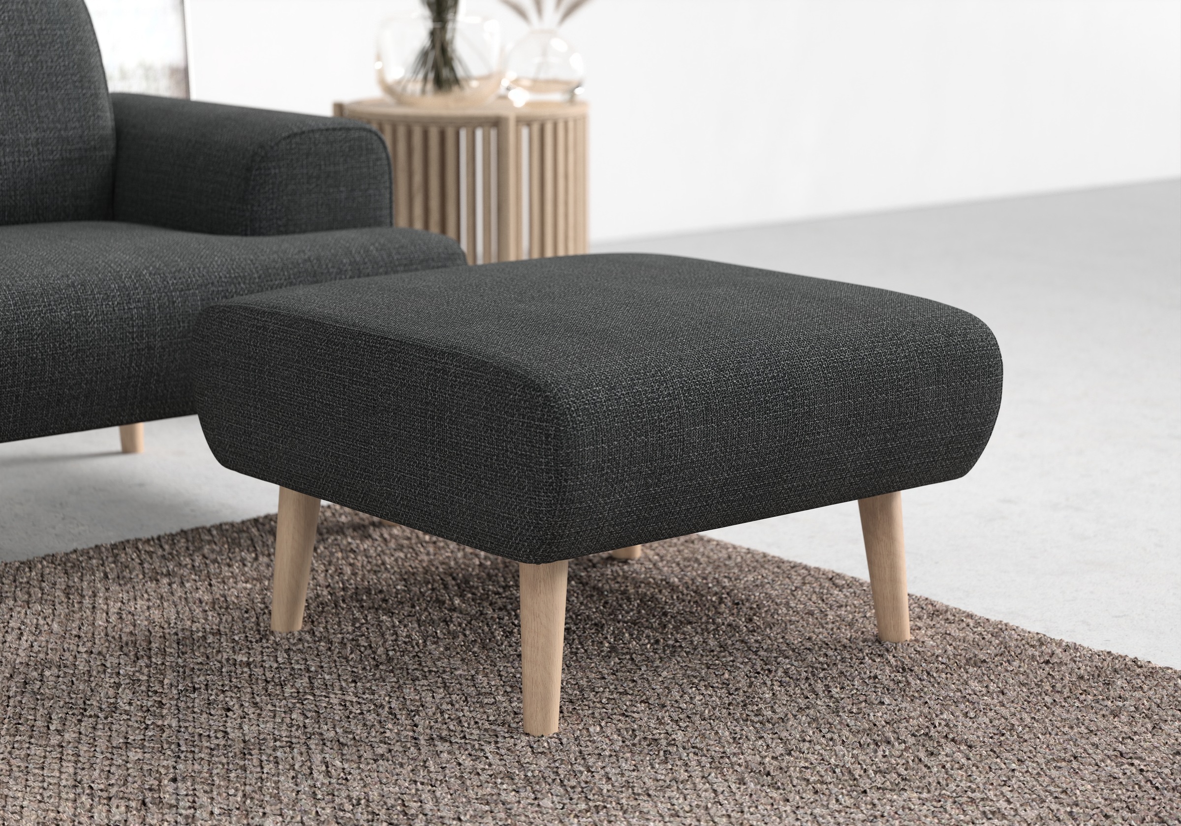 andas Polsterhocker »Swift«, passend zur Serie "Swift", B/T/H: 75/68/44 cm