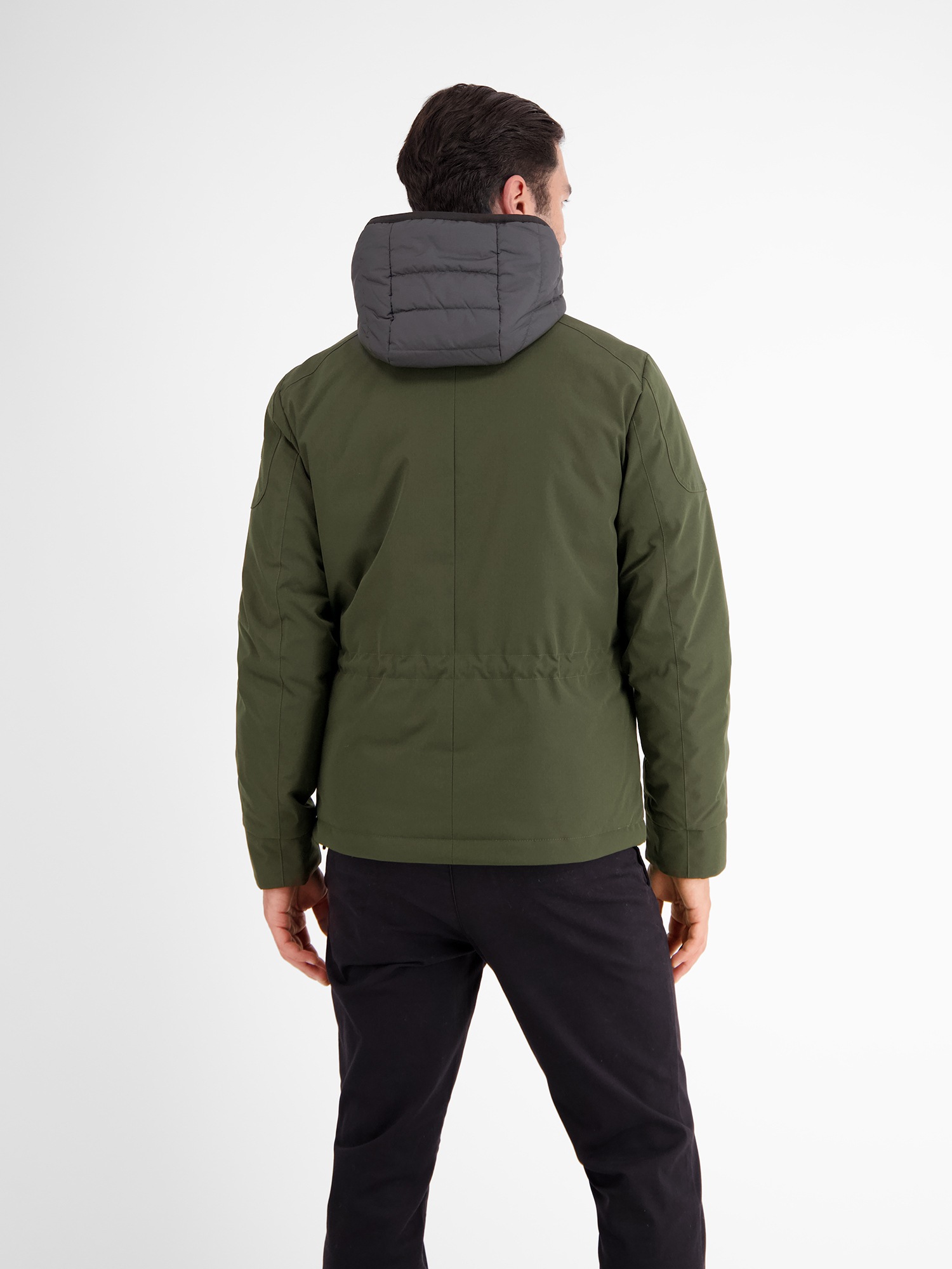 LERROS Outdoorjacke »LERROS Fieldjacket mit Kapuze, gefüttert«, mit Kapuze, Wasser- und windabweisend, atmungsaktiv