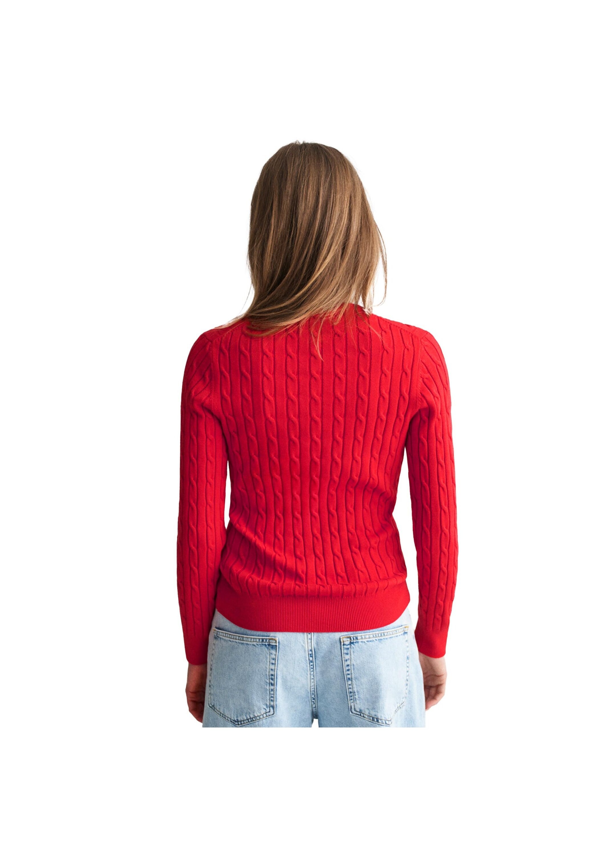 Gant Sweater »Strickpullover STRETCH COTTON CABLE C-NECK«