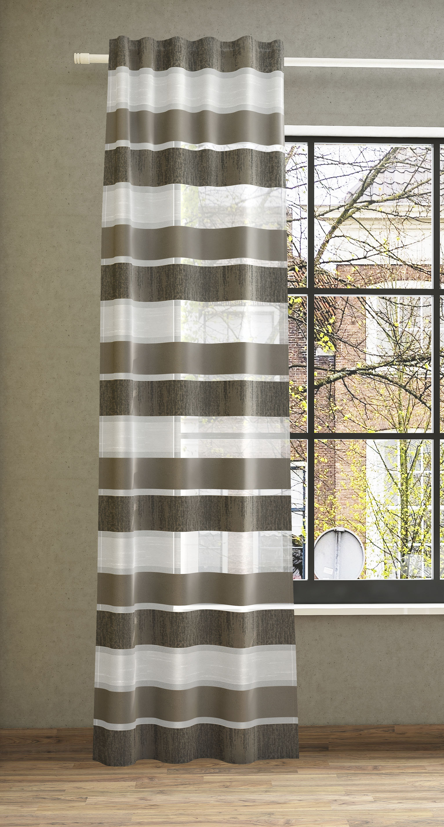 you! St.), moderne Vorhang Streifendessinierung for BAUR Neutex | »Allegra«, (1 kaufen