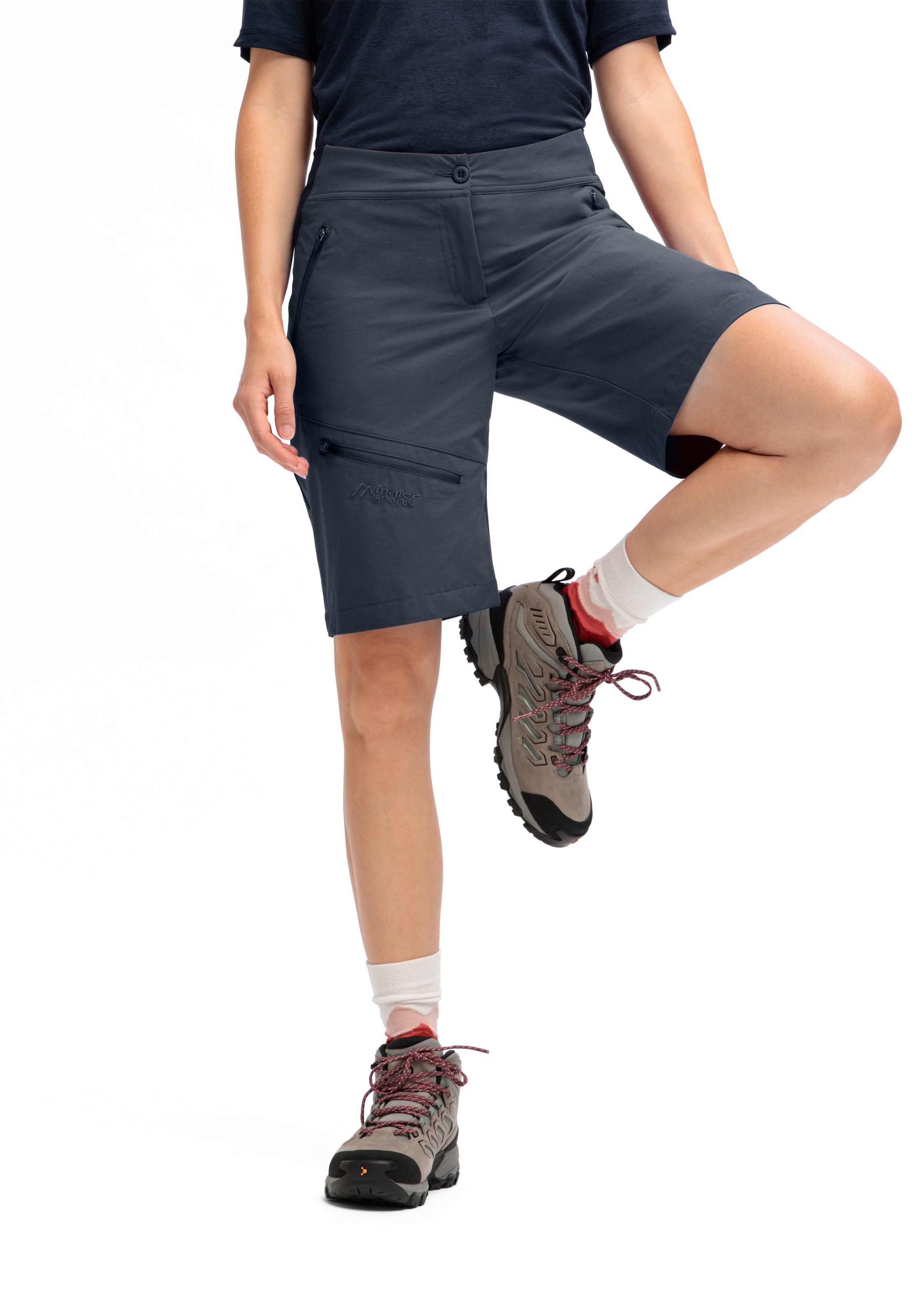 Maier Sports Outdoorhose »Inara Short Vario«, Damen Shorts, kurze Wanderhose, Outdoor-Hose, 4 Taschen, Regular Fit