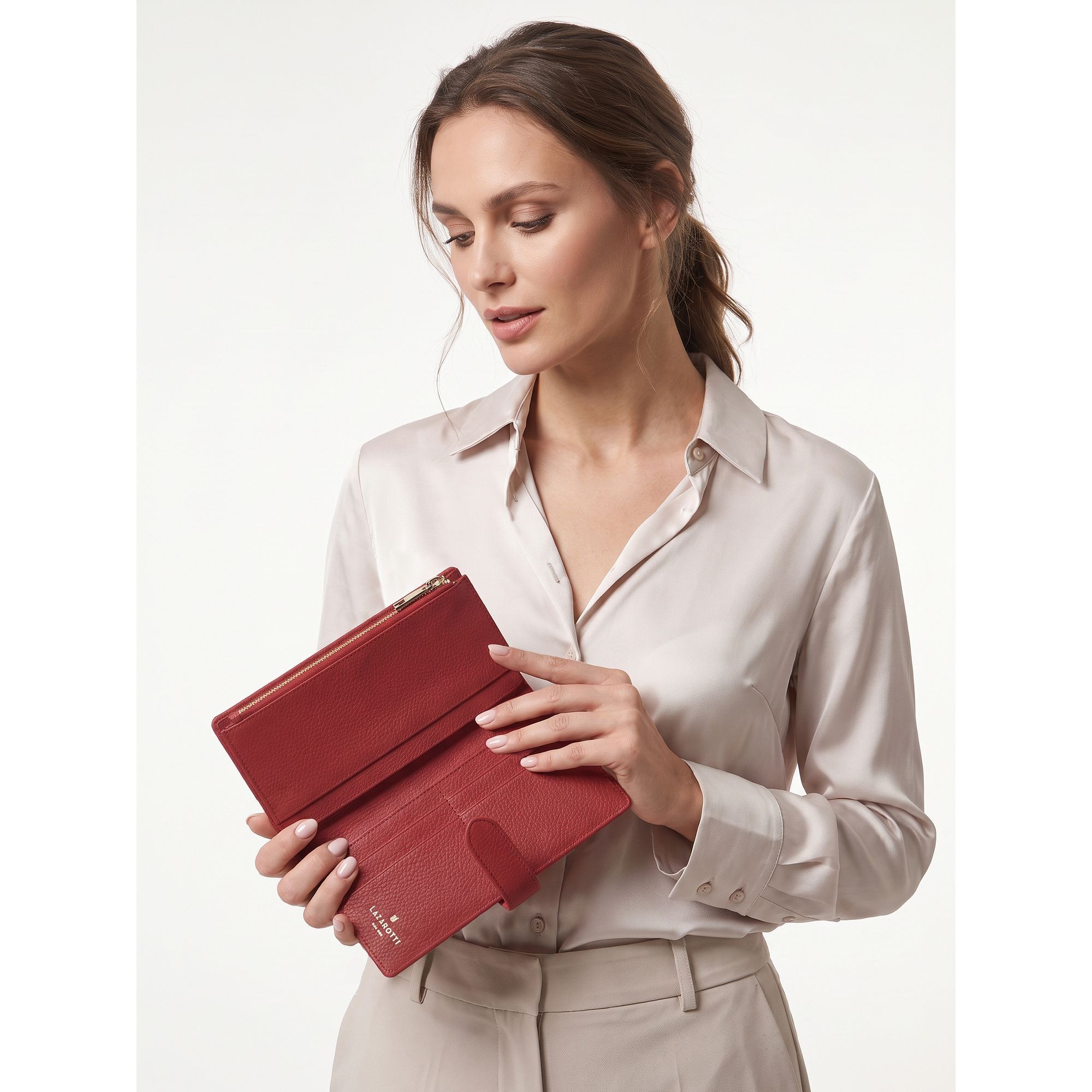 Lazarotti Geldbörse »Bologna Leather Geldbörse Leder 20 cm«