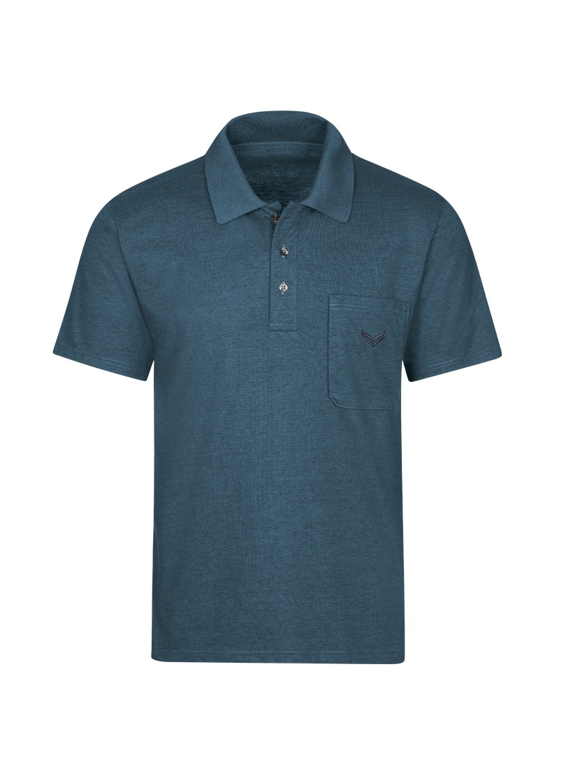 Trigema Poloshirt aus Single-Jersey Kragen mit Knopfleiste | BAUR