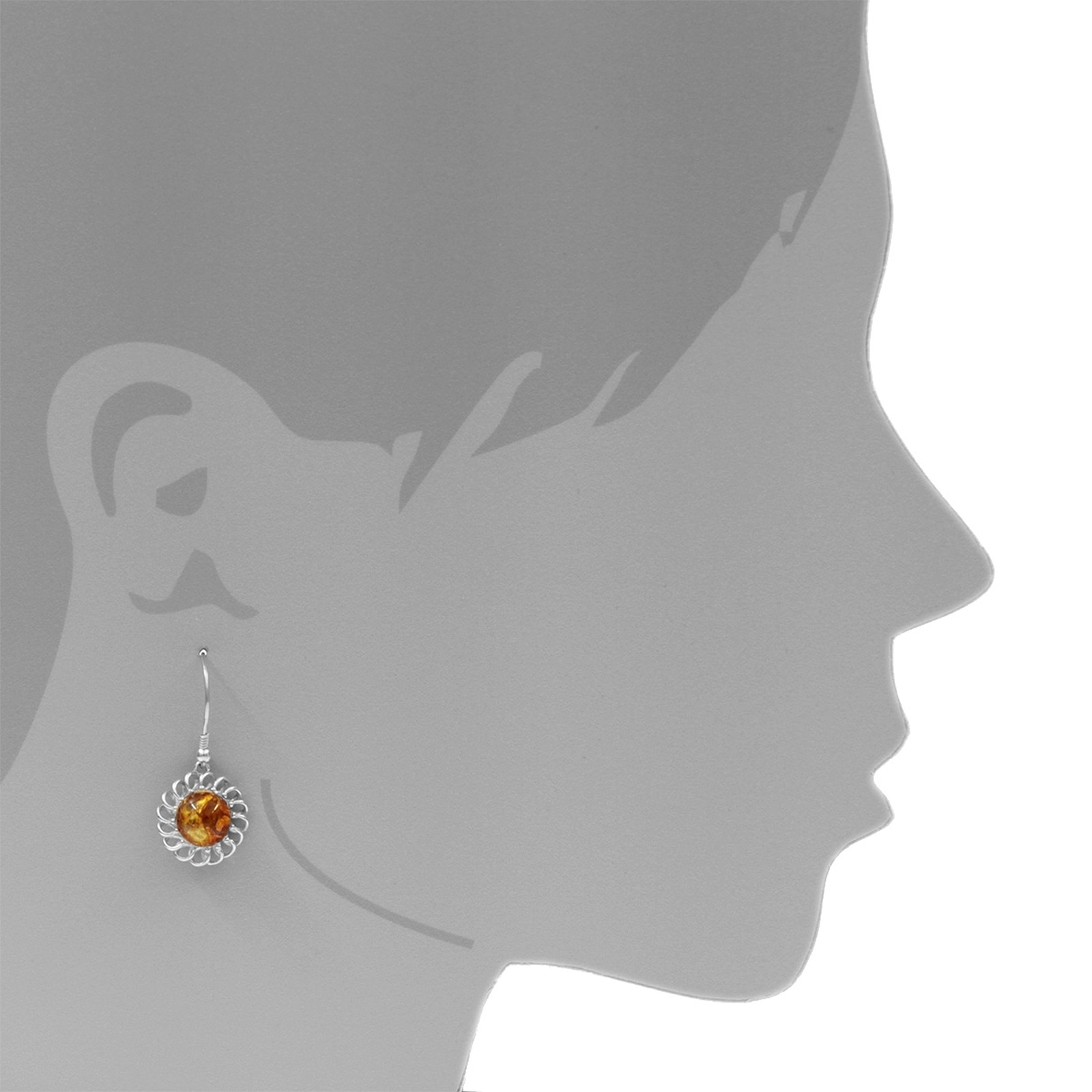 OSTSEE-SCHMUCK Paar Ohrhänger »- Naomi - Silber 925/000 - Bernstein«