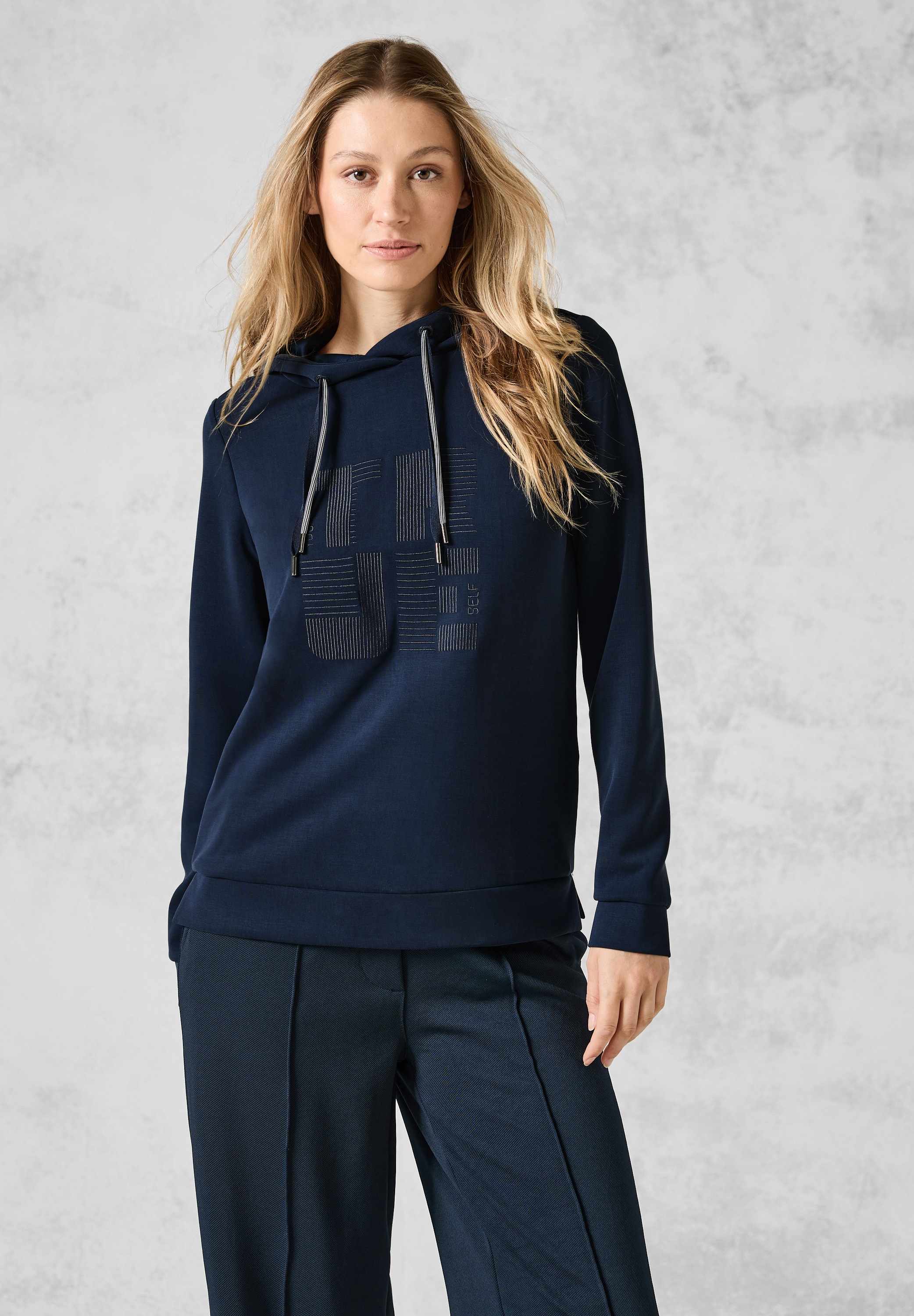 Cecil Sweatshirt, mit Materialmix günstig online kaufen