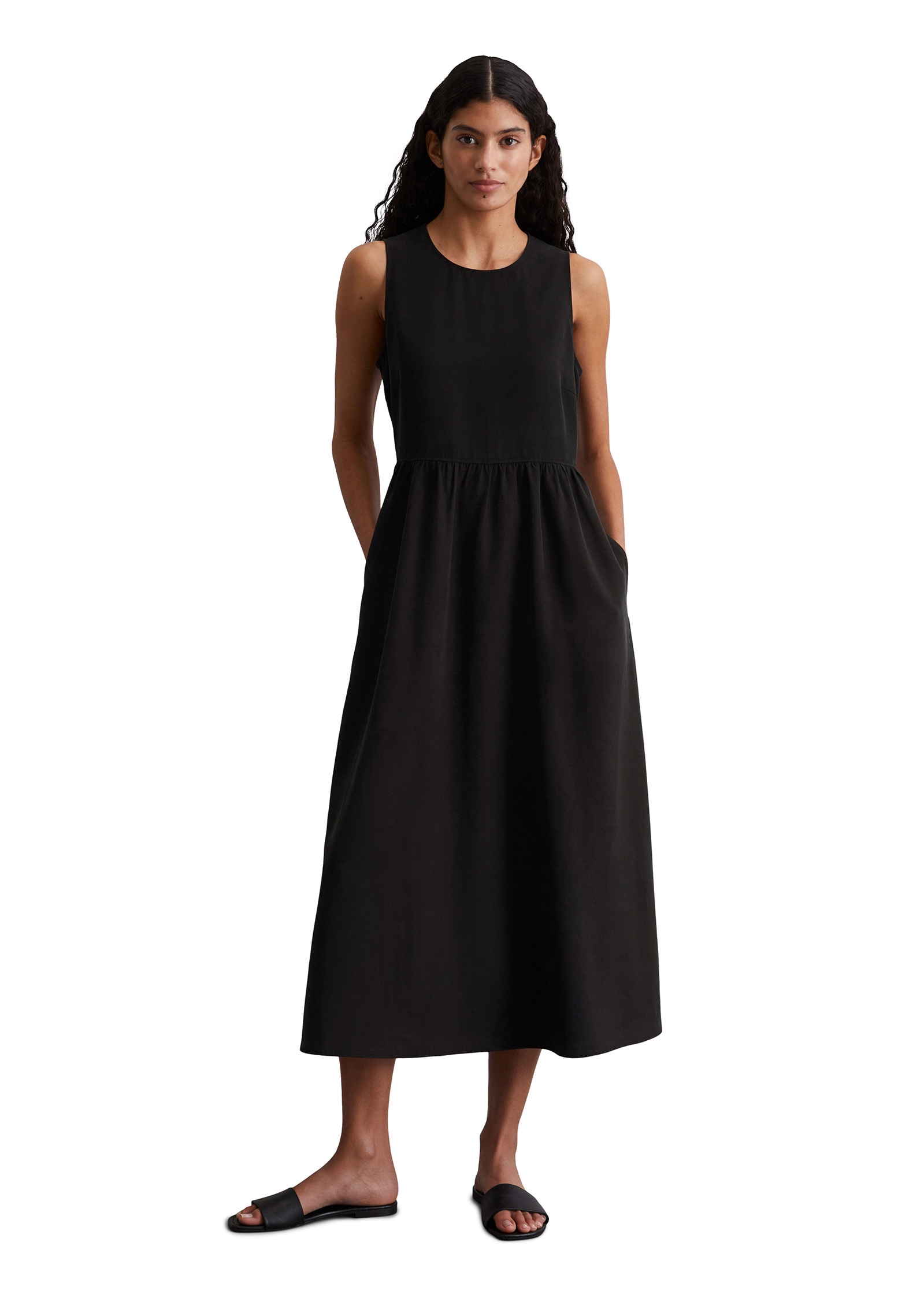 Marc O'Polo Midikleid »aus TENCEL™ Lyocell-Leinen-Mix«