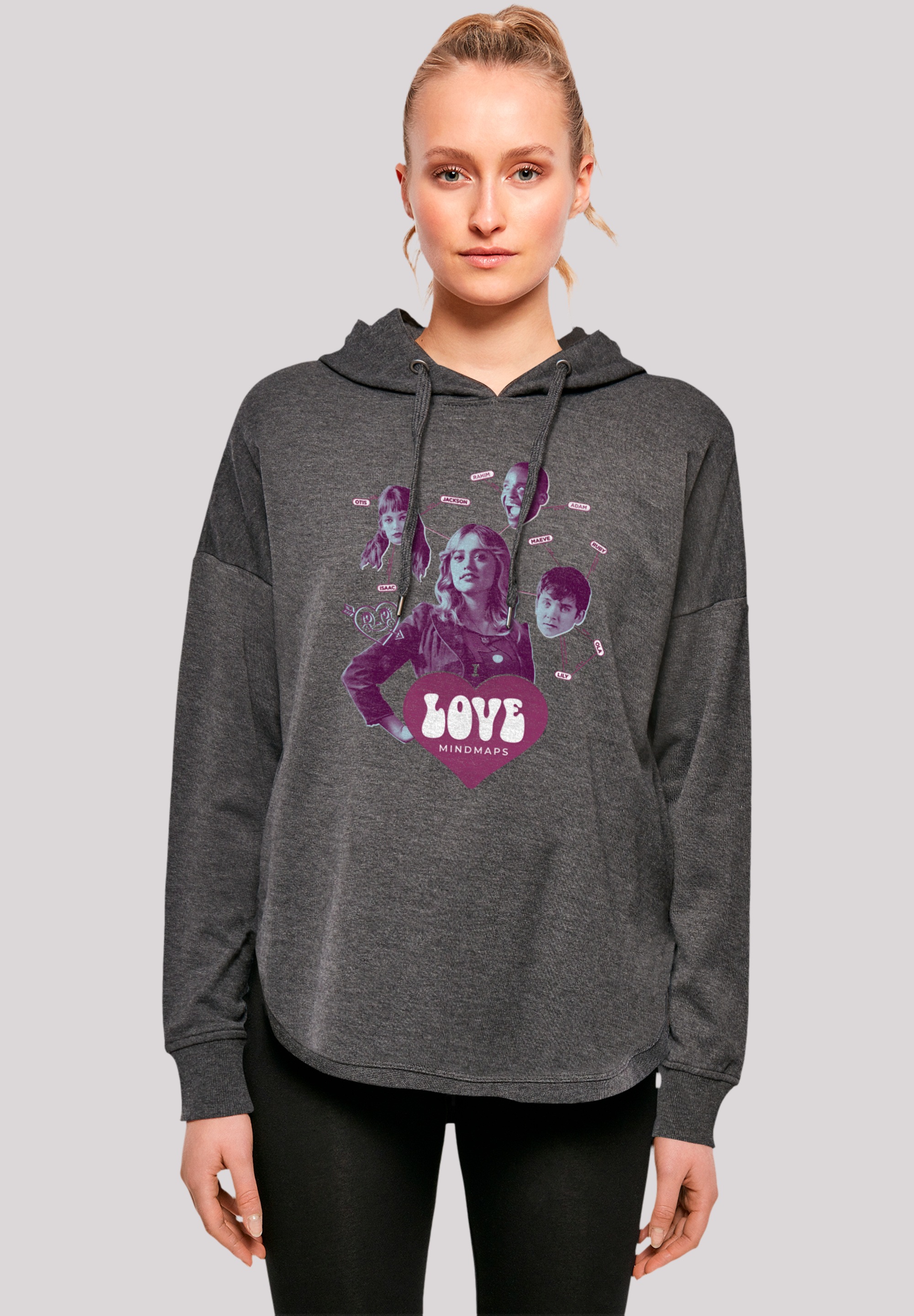 F4NT4STIC Kapuzenpullover "Sex Education Love Mindmaps Netflix TV Series", Premium Qualität