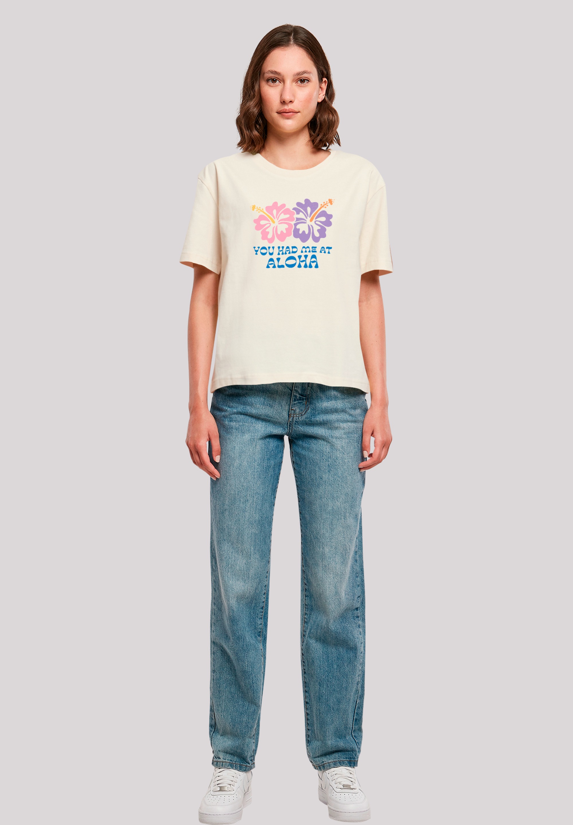 F4NT4STIC T-Shirt »You had me at Aloha«, Premium Qualität