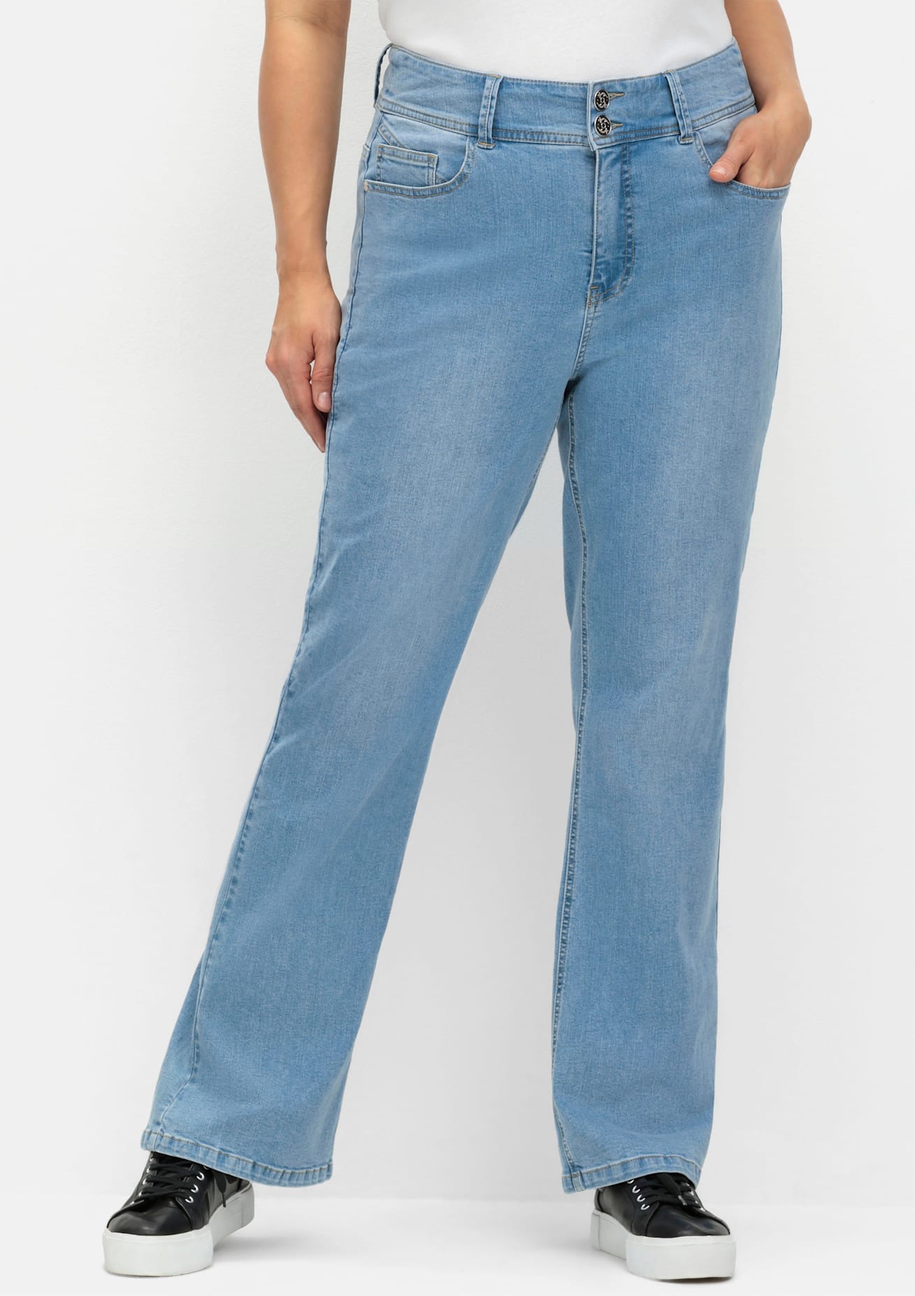 Sheego Bootcut-Jeans, (1 tlg.) günstig online kaufen