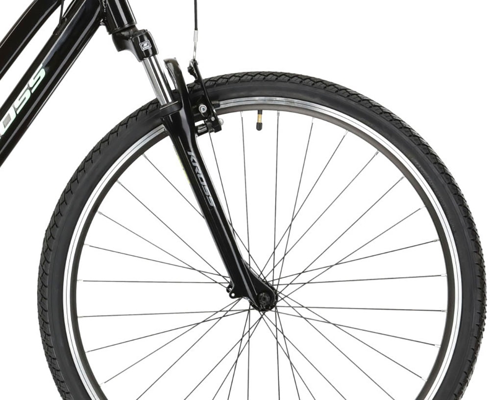 Kross Crossrad »KROSS Crossbike Evado 2.0 28" schwarz 21 Gänge«, 21 Gang, Shimano, Tourney Schaltwerk, Kettenschaltung