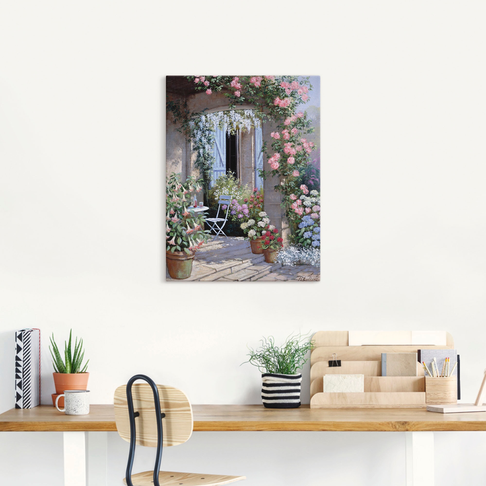 Artland Wandbild »Blumenangebot«, Garten, (1 St.), als Leinwandbild, Poster, Wandaufkleber in verschied. Größen