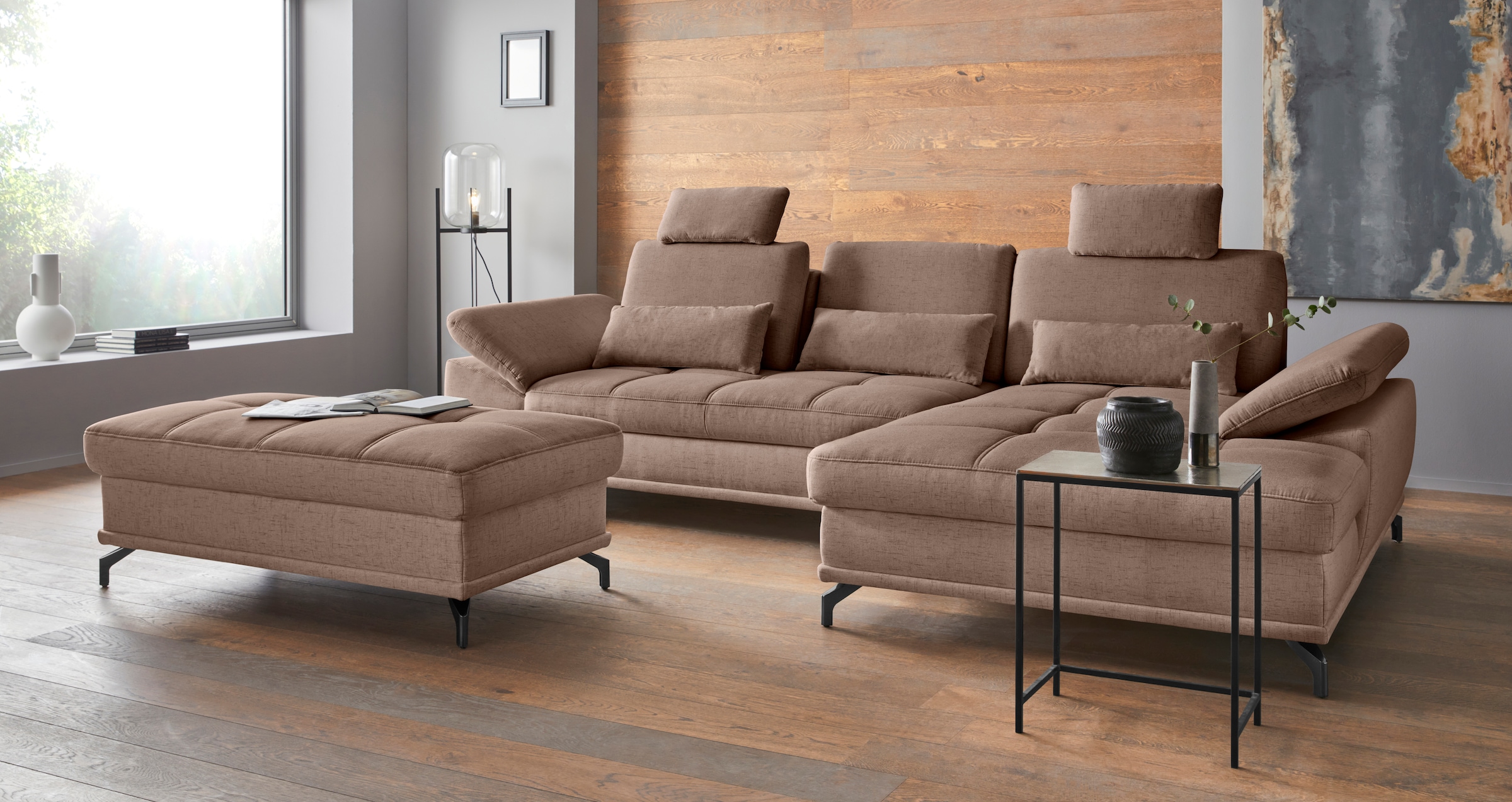 OTTO home Ecksofa "Costello L-Form, B: 301 cm mit Sitztiefen-, Armteilverst günstig online kaufen