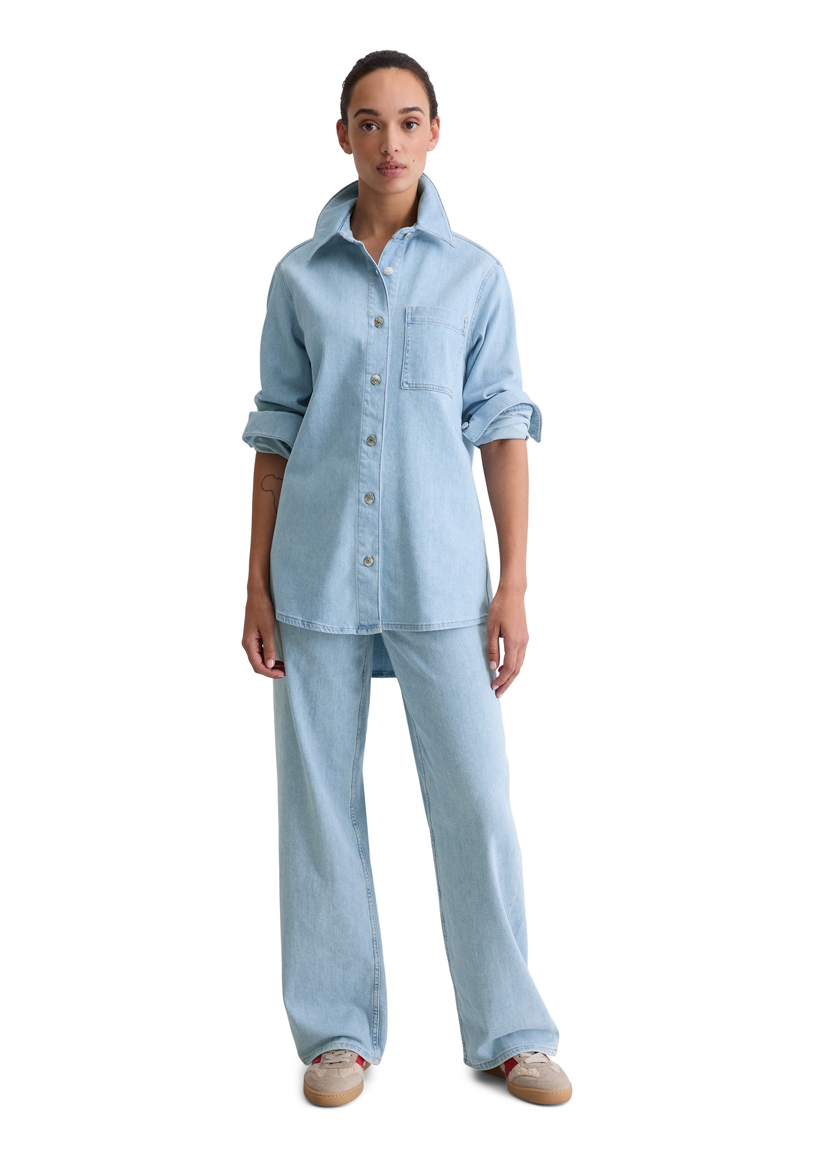 Marc O'Polo Jeansbluse »aus Organic-Cotton-Mix-Stretch«