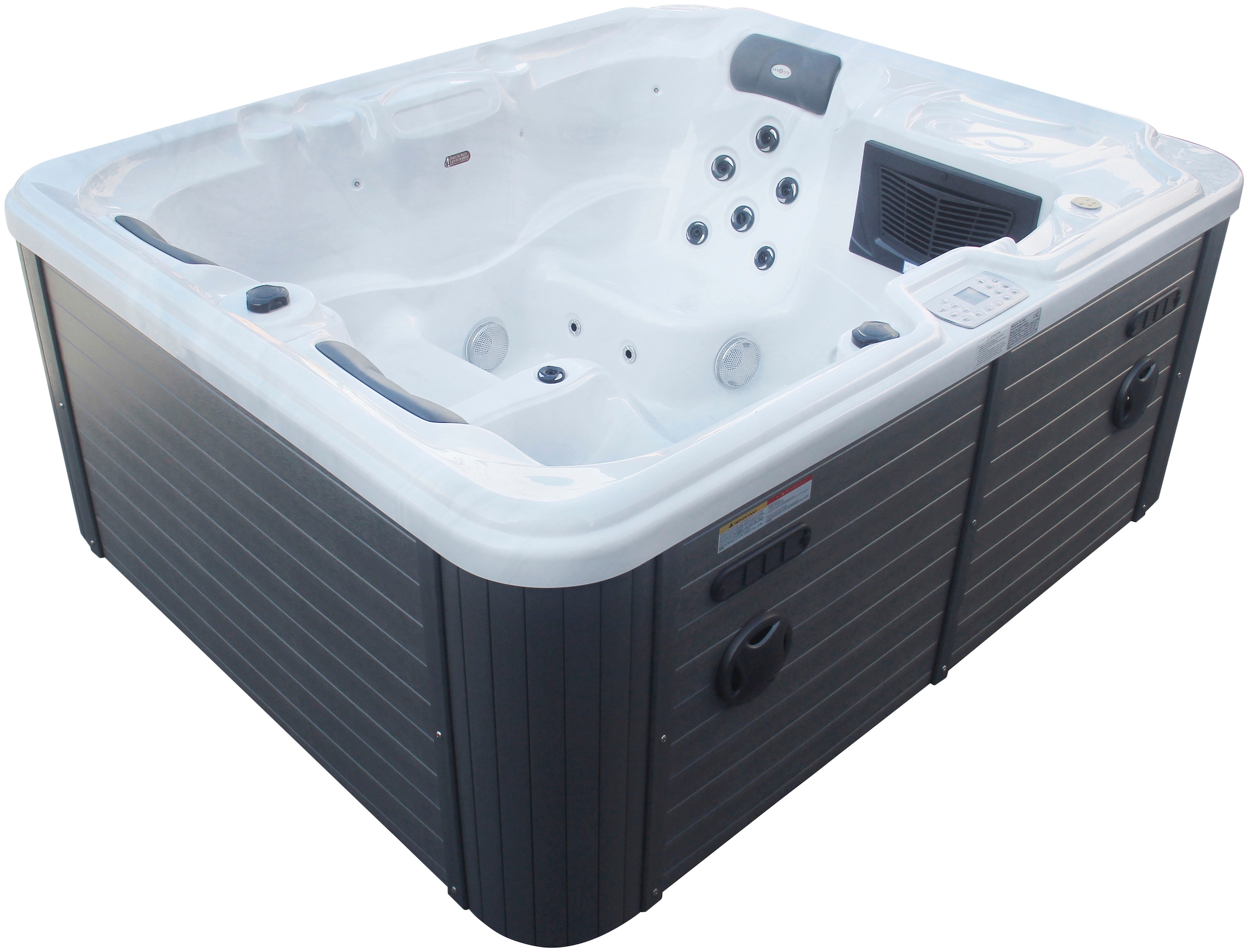 Sanotechnik Whirlpool »OASIS«, (Set), 208x175x90 cm, inkl. Einstiegsleiter und Abdeckung