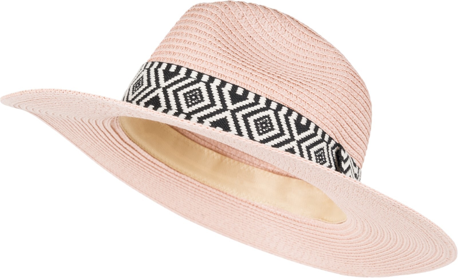 styleBREAKER Sonnenhut "Panama Strohhut Hutband Azteken Muster" 1 Stk.