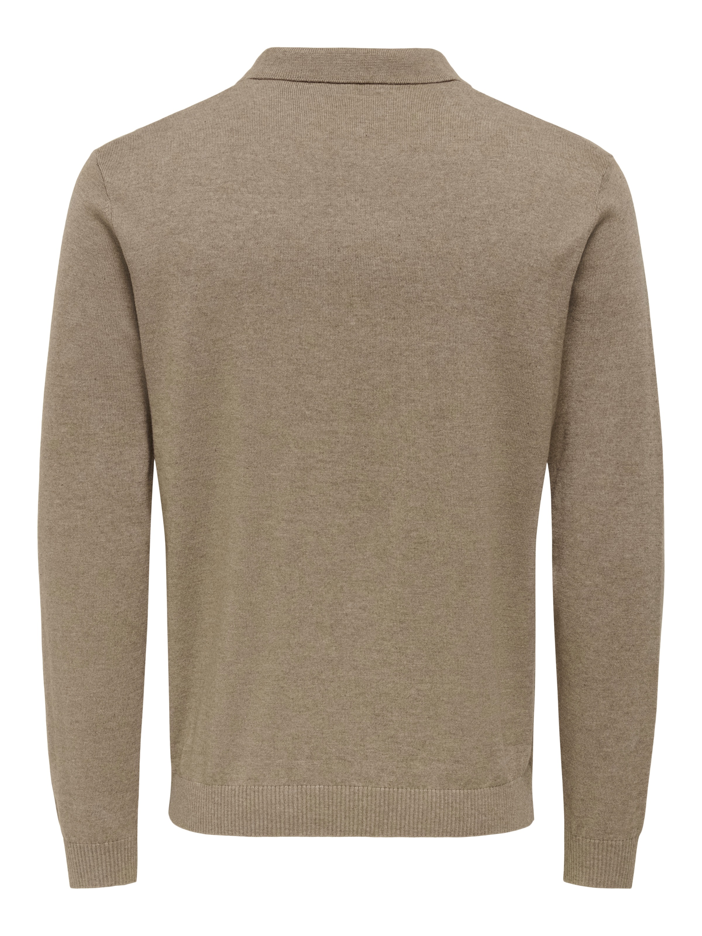 ONLY & SONS Polokragenpullover "ONSLOUI REG 12 LS MEL POLO KNIT" günstig online kaufen