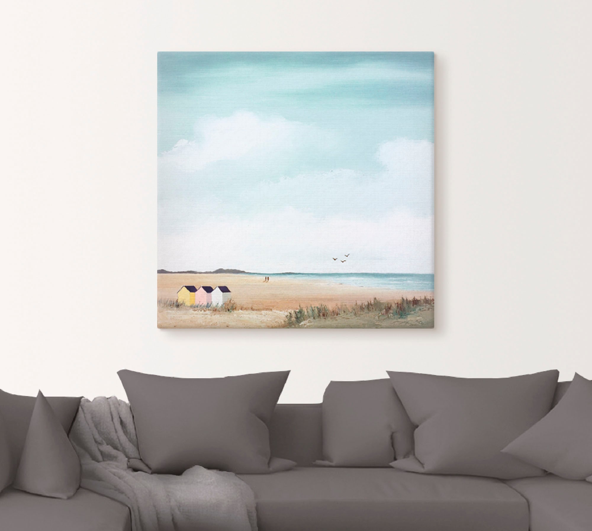 Artland Wandbild "Sonniger Morgen III", Strand, (1 St.), als Leinwandbild, günstig online kaufen