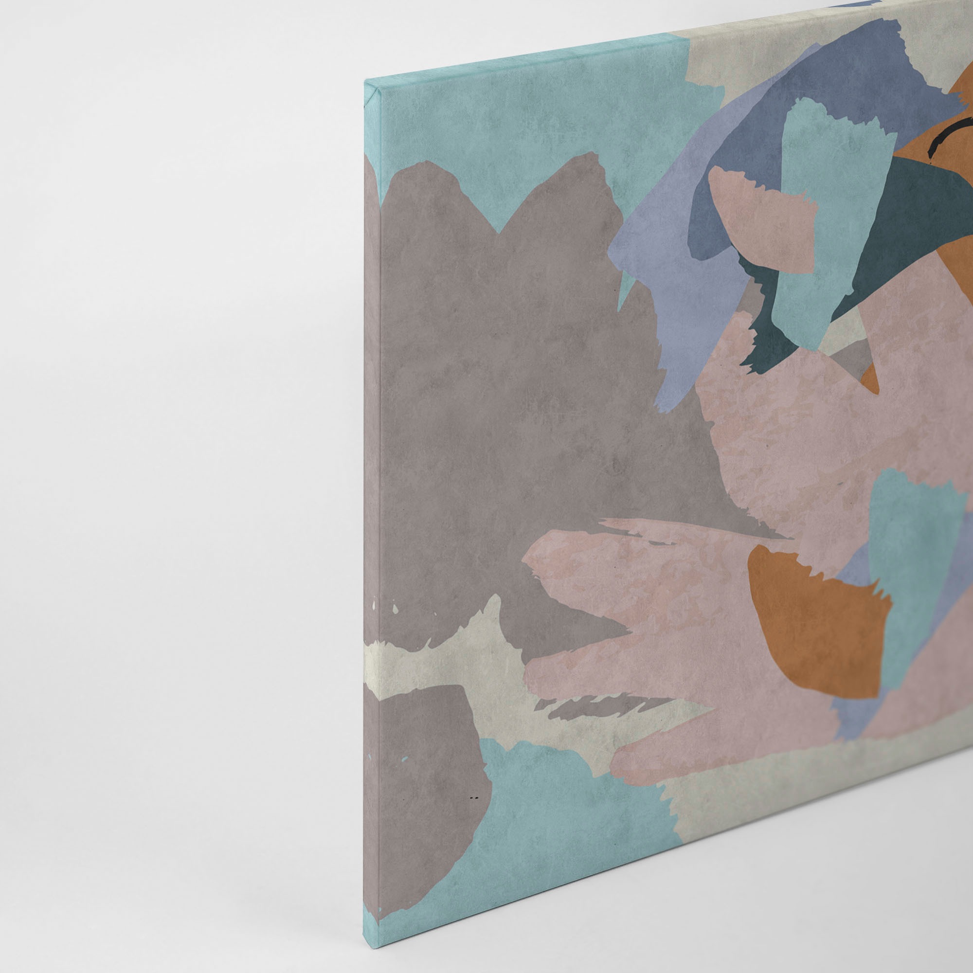 A.S. Création Leinwandbild »floral collage«, Kunst-Abstrakt-Kinder, (1 St.), Keilrahmen Bild Floral Abstrakt Leinwand-Bild Wohnzimmer modern Kinder