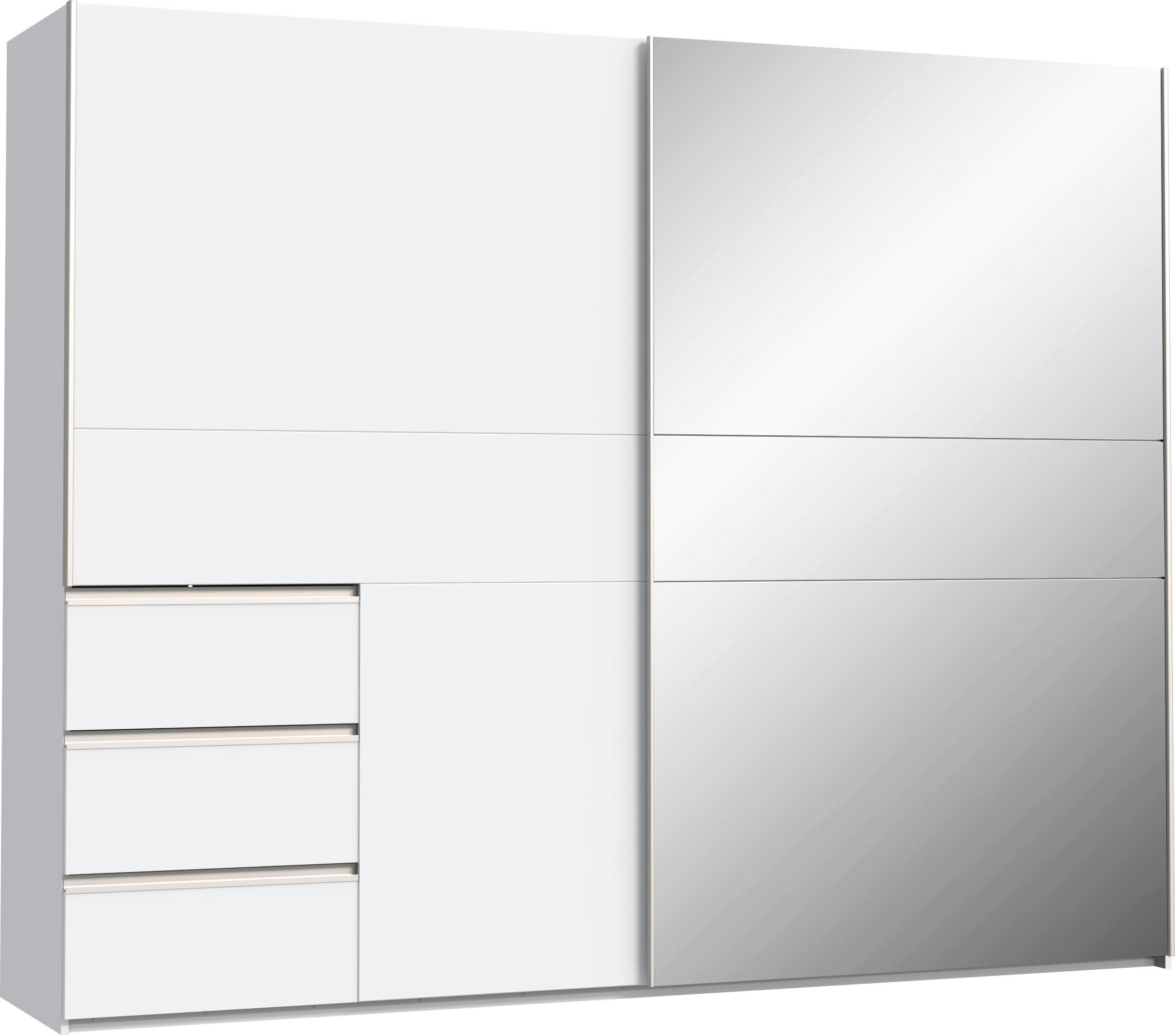 Thumbnail - FORTE Schwebetürenschrank, mit 3 Schubladen