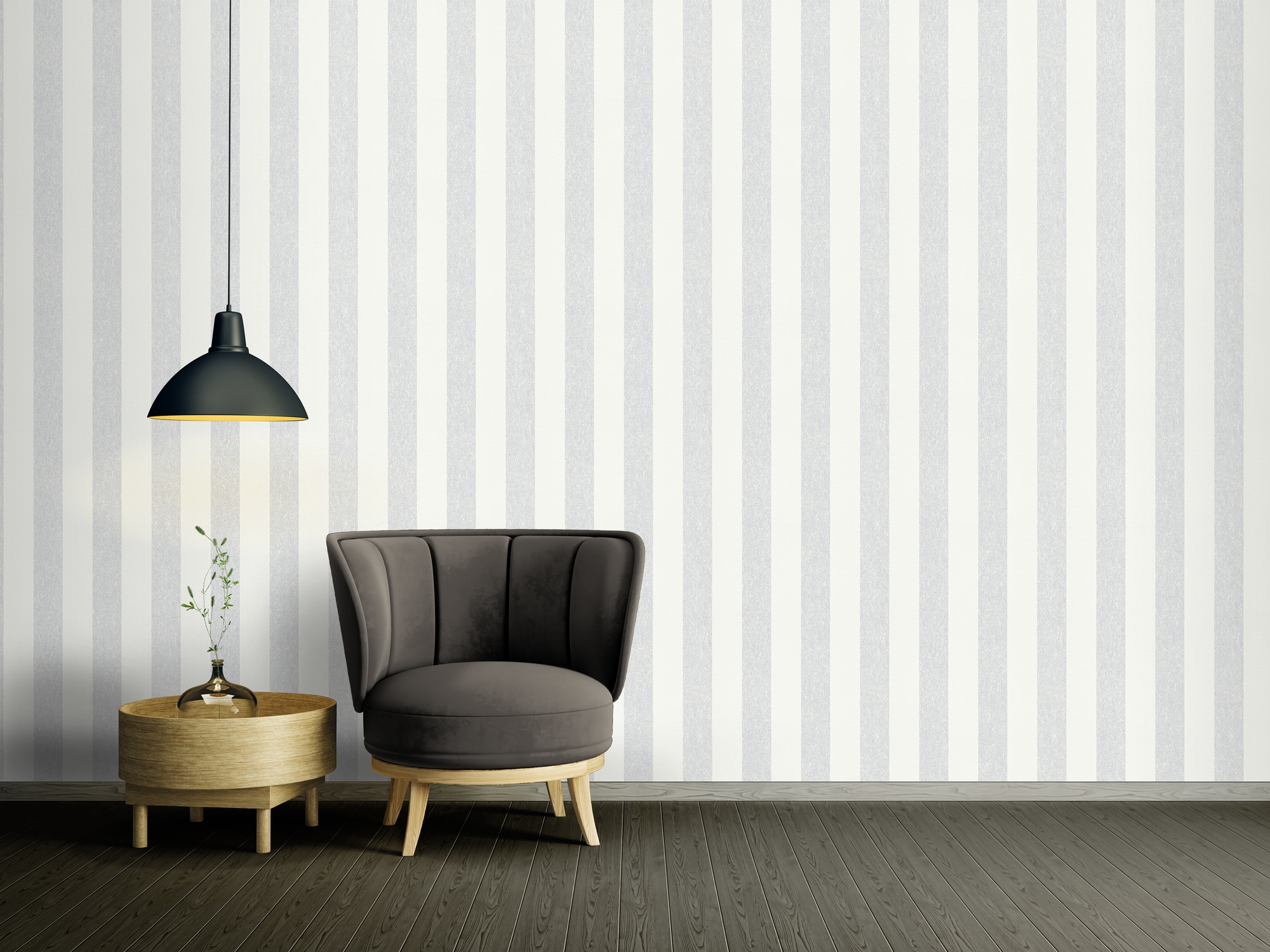 A.S. Création Vliestapete "Attractive 2 Streifentapete" gemustert matt neutral glatt Streifentapete landhaus glatt Tapeten Wohnzimmer modern Flur Design