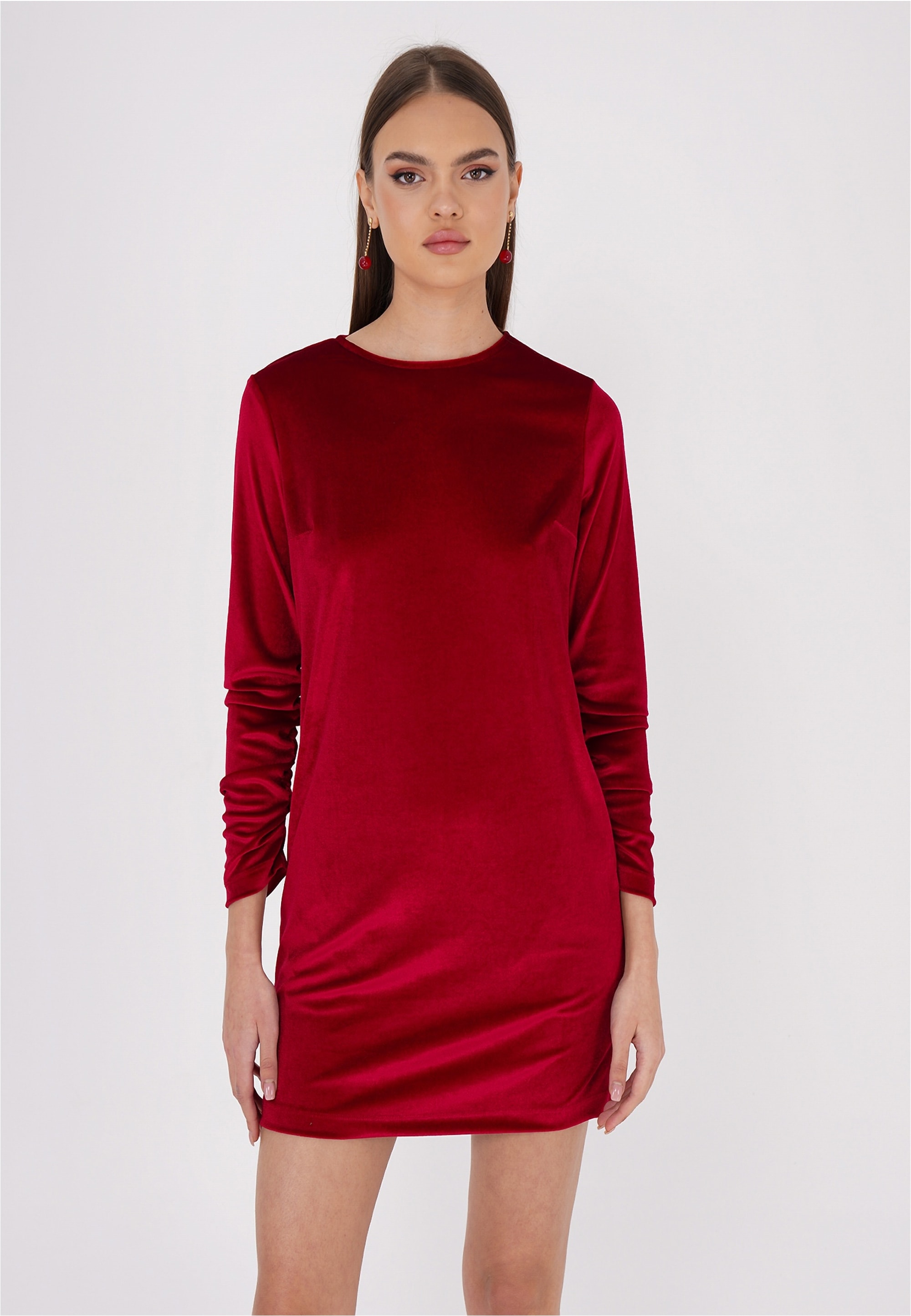 freshlions Jerseykleid »Sinah«, mit samtiger Optik