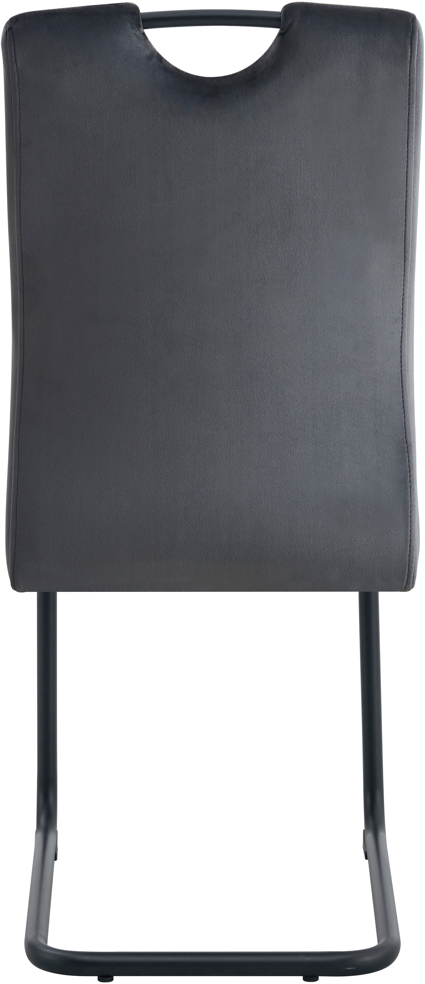 Home affaire Esszimmerstuhl »BRANDON, 2er Set, mit Metallgestell in matt schwarz« (Set) 2 Stk.in verschiedenen Farben, Belsatbarkeit pro Stuhl 120 kg, 360° drehbar