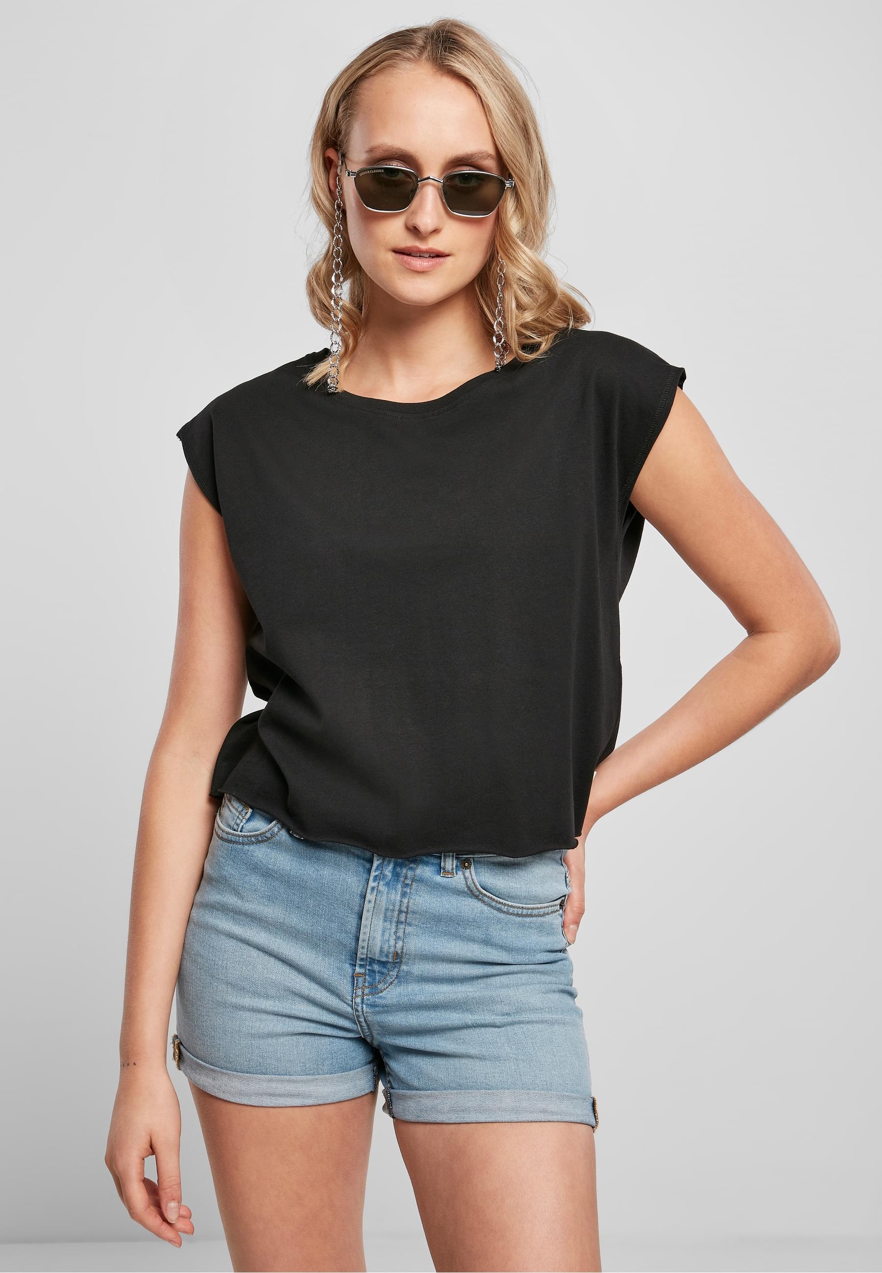 URBAN CLASSICS T-Shirt »Urban Classics Damen Ladies Organic Short Tee«, (1 tlg.)