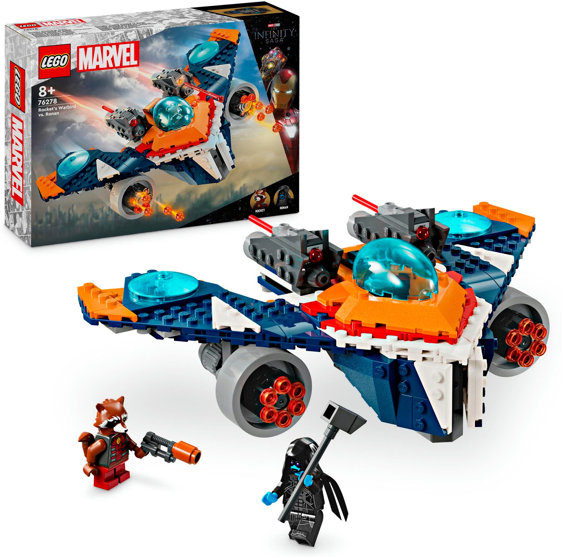 LEGO Kinder Konstruktionsspielsteine "Rockets Raumschiff vs. Ronan (76278), LEGO Super Heroes", bunt, Kunststoff, Spielbausteine, Made in Europe