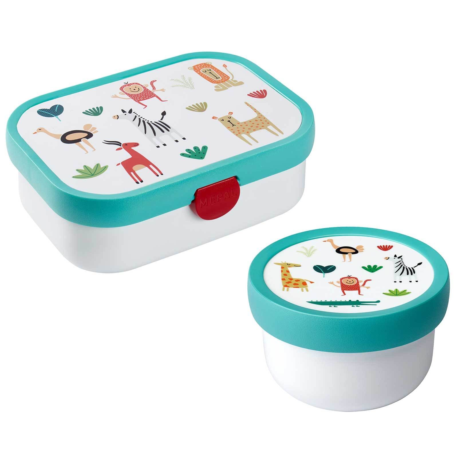 Mepal Lunchbox "Obst- und Bentobox Animal Friends Campus 300 & 750 ml bunt"