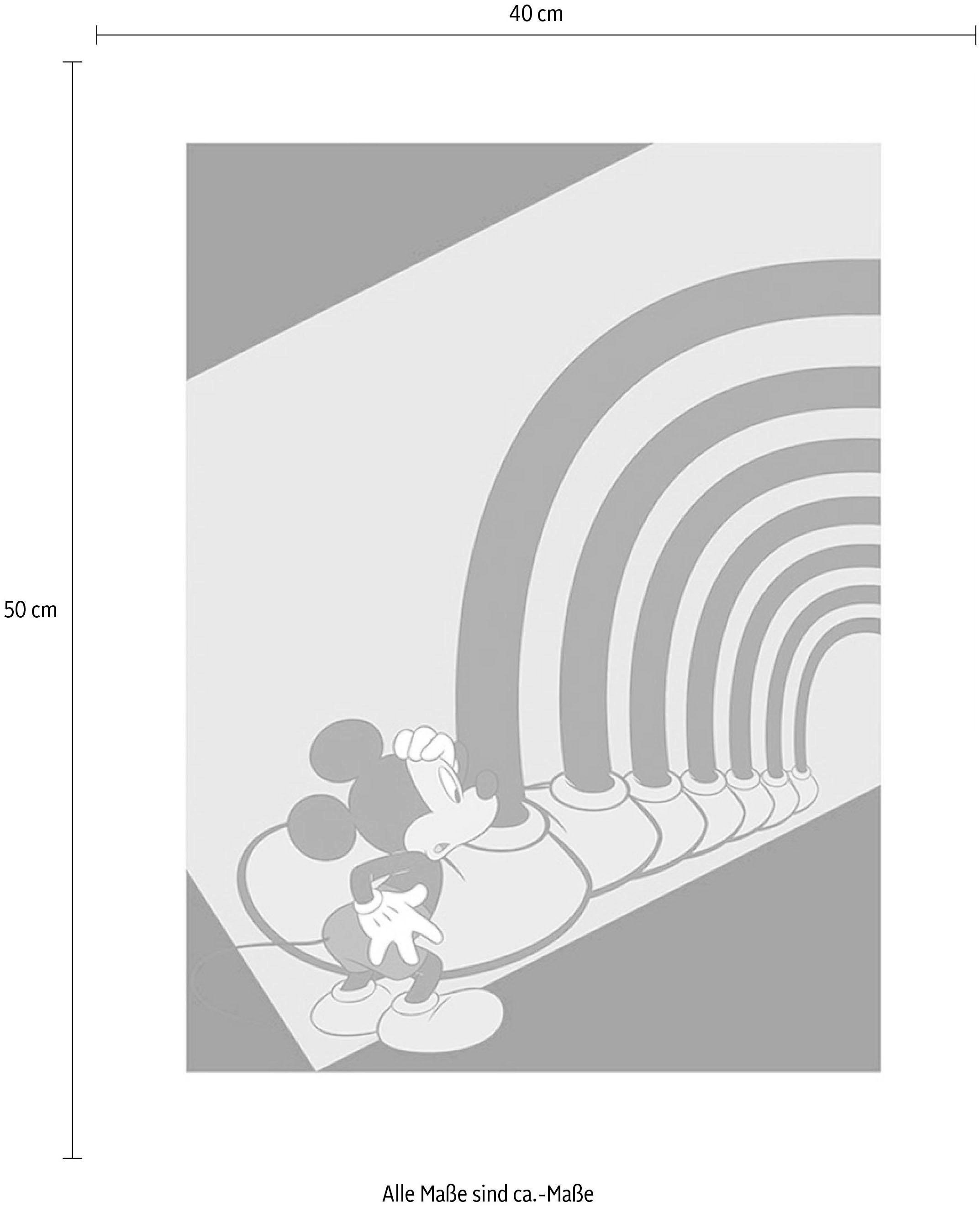 Komar Bild »Mickey Mouse Foot Tunnel«, Disney, (1 St.), Wandbild zur Dekoration im Kinderzimmer - ohne Rahmen
