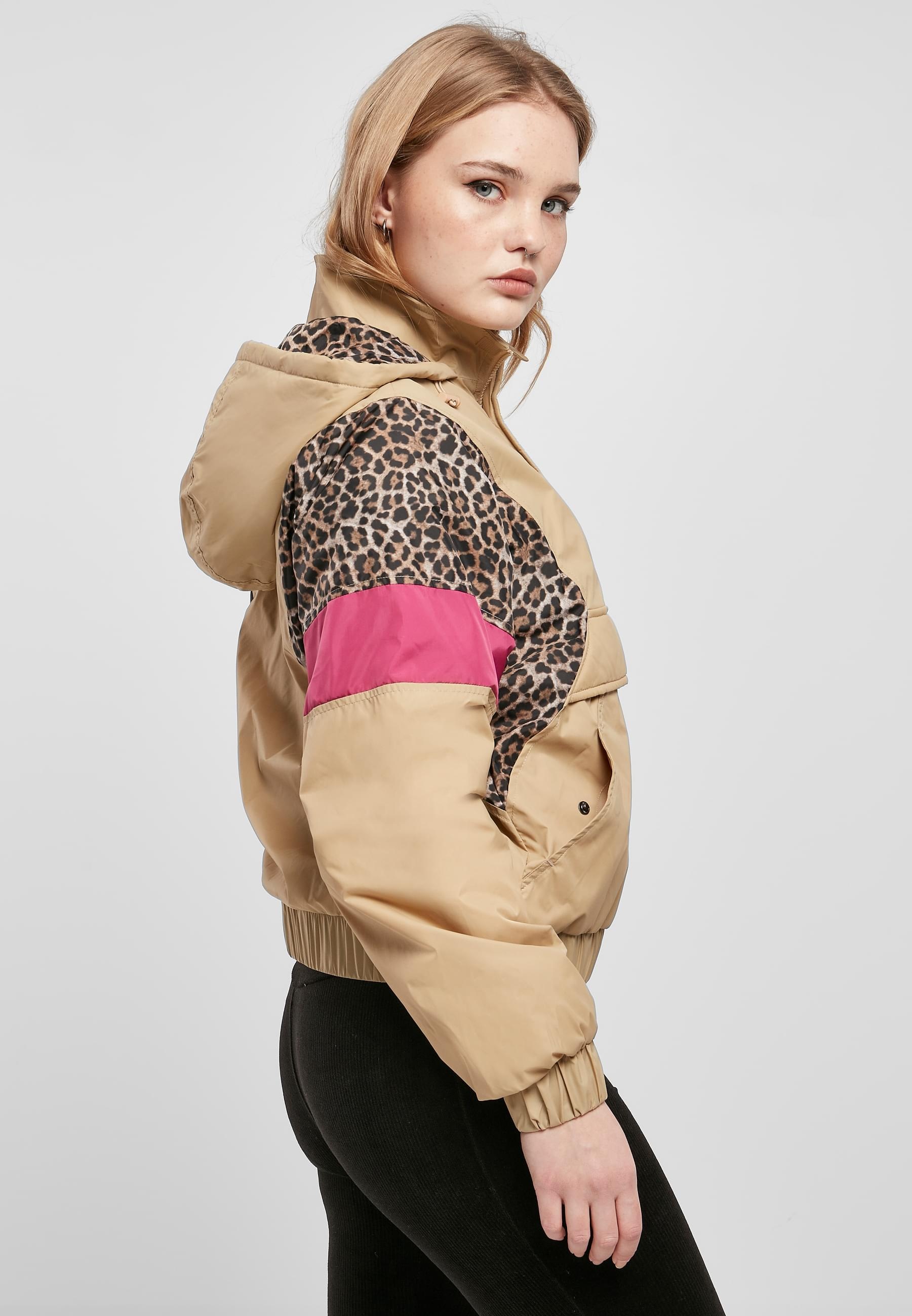 URBAN CLASSICS Allwetterjacke »Urban Classics Damen Ladies AOP Mixed Pull Over Jacket«, (1 St.), mit Kapuze