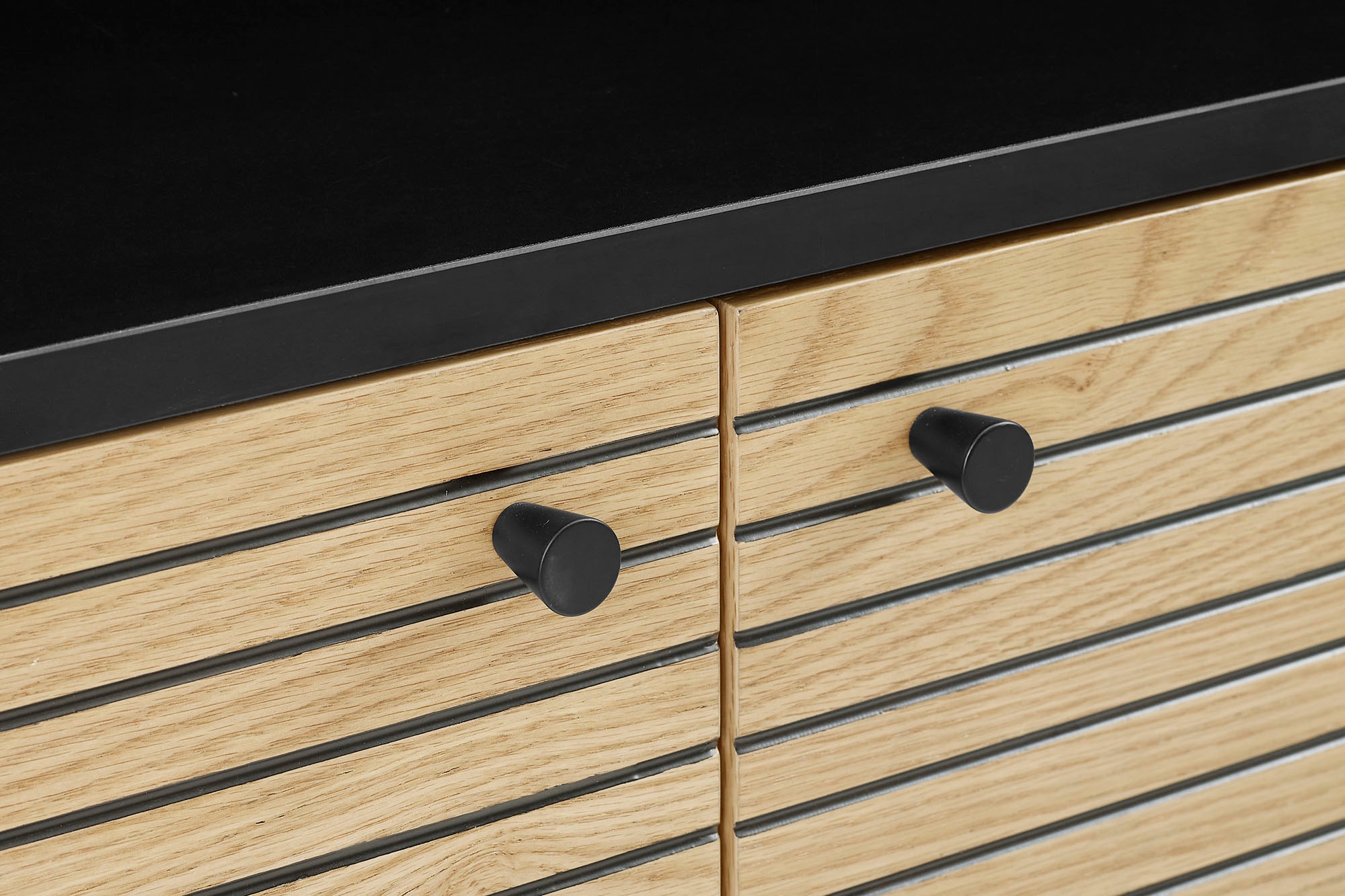 SalesFever Highboard, Stauraumschrank im Scandi Design, Breite 100 cm