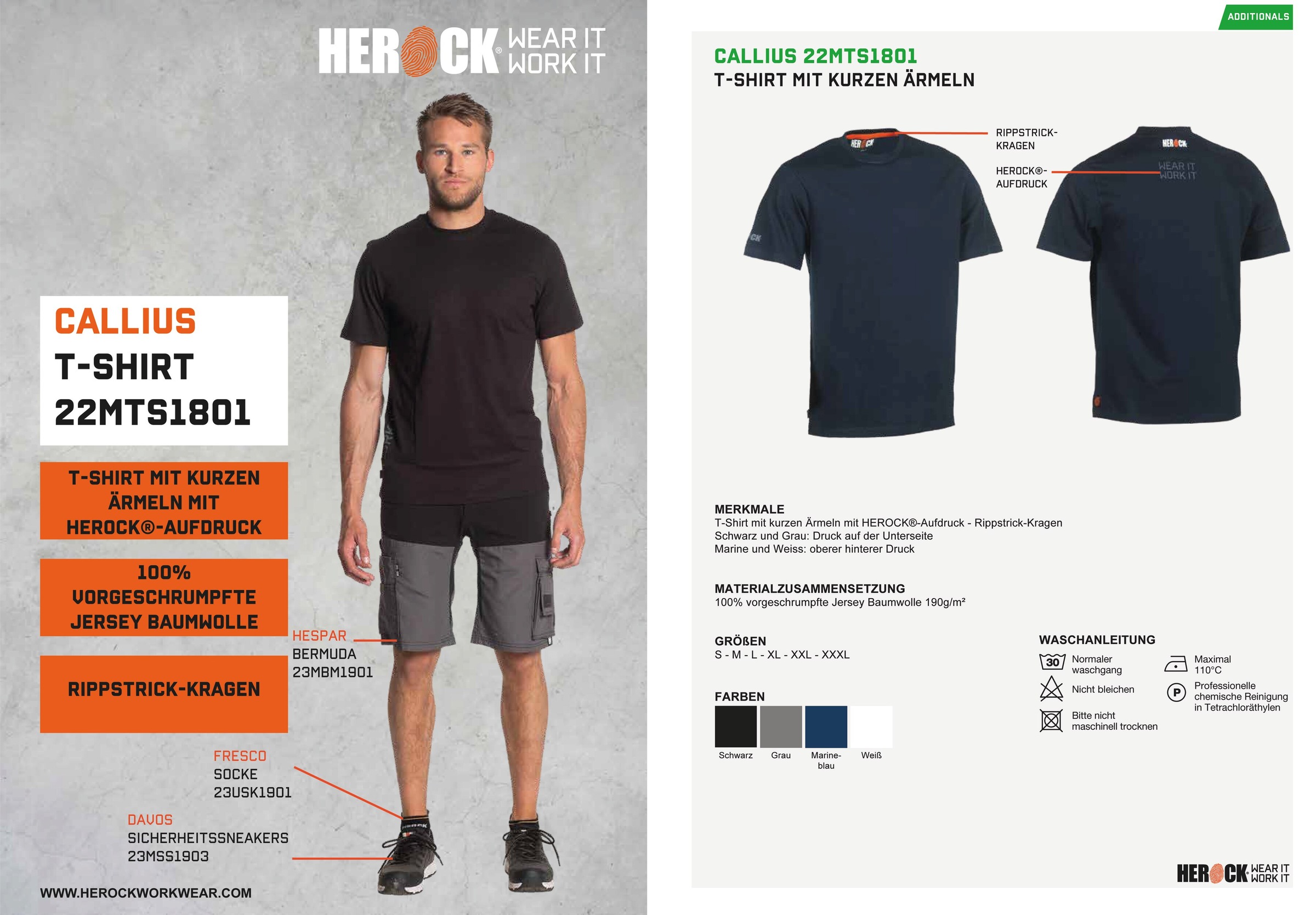 Herock T-Shirt »Callius T-Shirt kurze Ärmel«, Rundhalsausschnitt, kurze  Ärmel, Herock®-Aufdruck, Rippstrickkragen ▷ für | BAUR