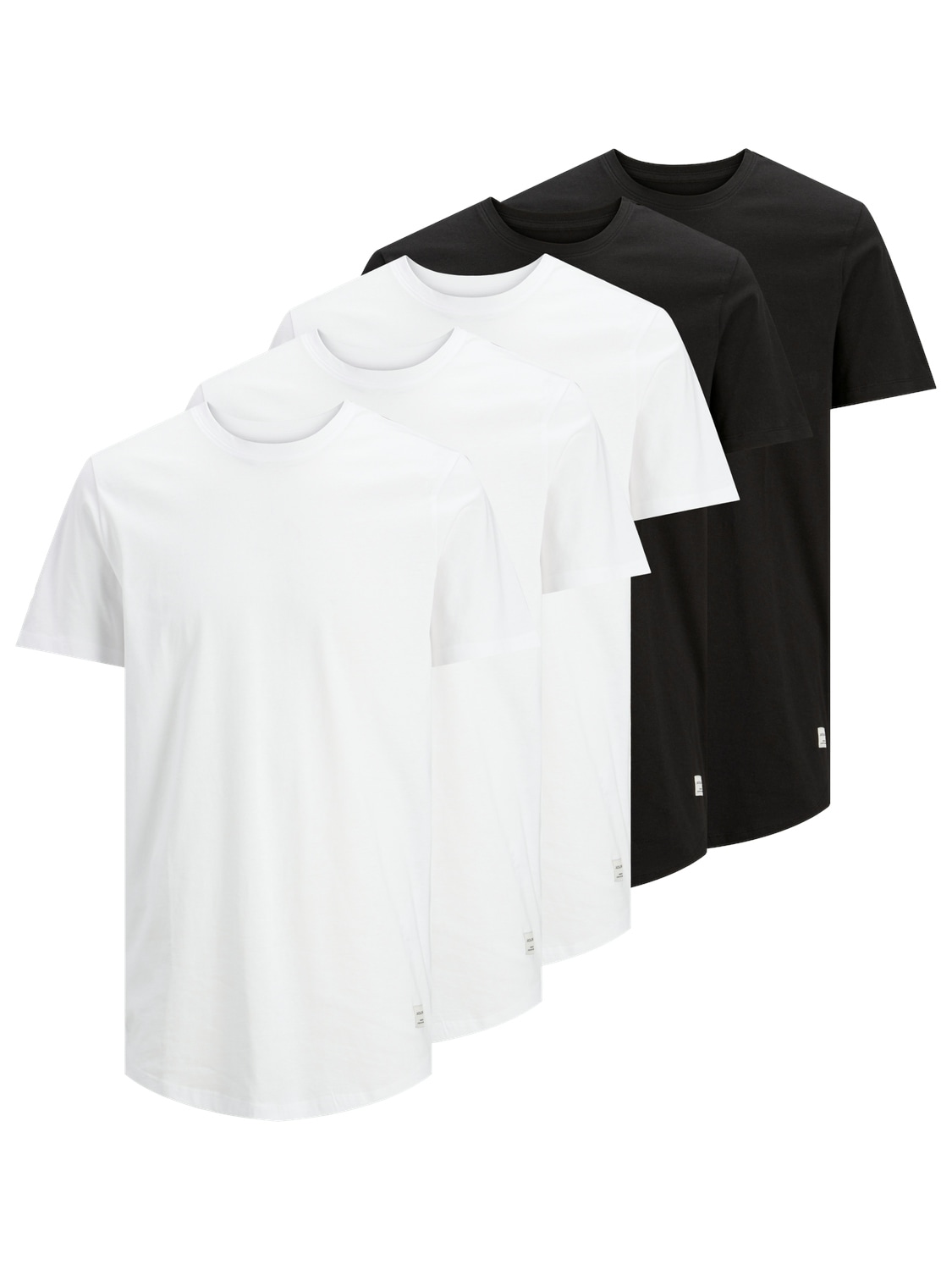 Jack & Jones T-Shirt "JJENOA TEE SS CREW NECK 5PK MP NOOS" Packung, 5er-Pack, 5