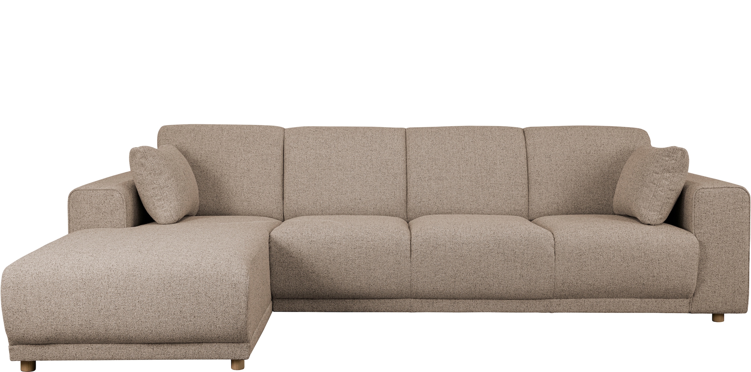 Home affaire Ecksofa »LEMPS wahlweise Recamiere links oder rechts L-Form«, incl. Zierkissen, Stellmaße 297x162 cm