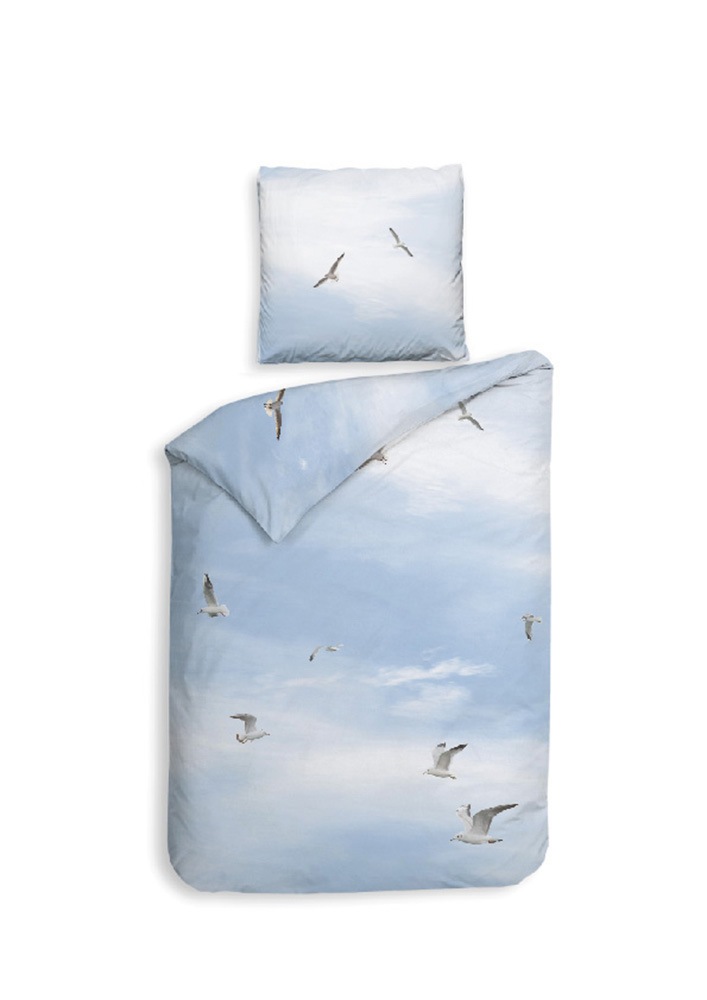 Heckett & Lane Wendebettwäsche »Faro«, maritimes Design, hochwertiges Mako-Satin, Bettwäsche ab 135x200 cm.