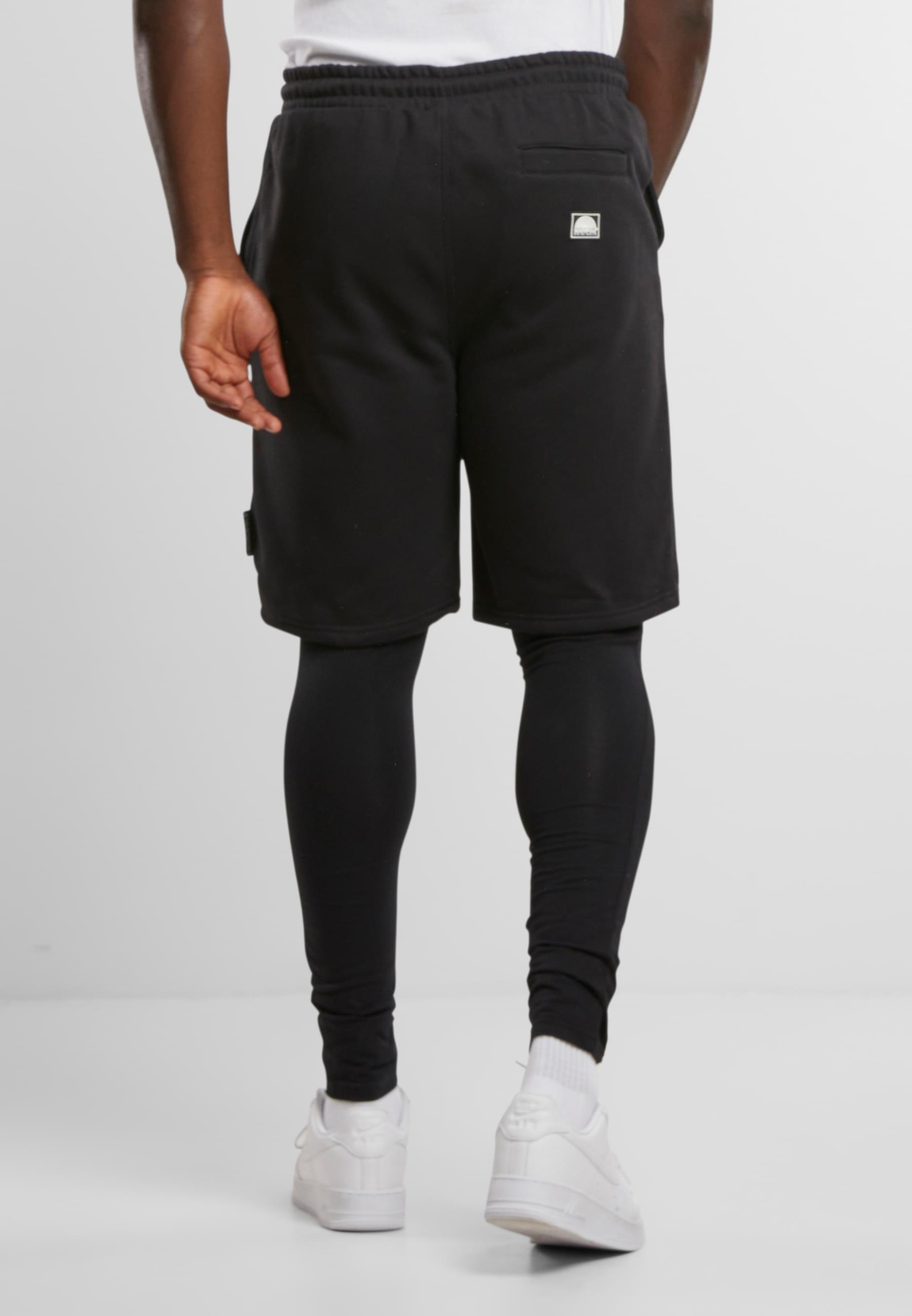 Southpole Stoffhose »Southpole Herren Southpole Fleece Shorts with Leggings«, (1 tlg.)