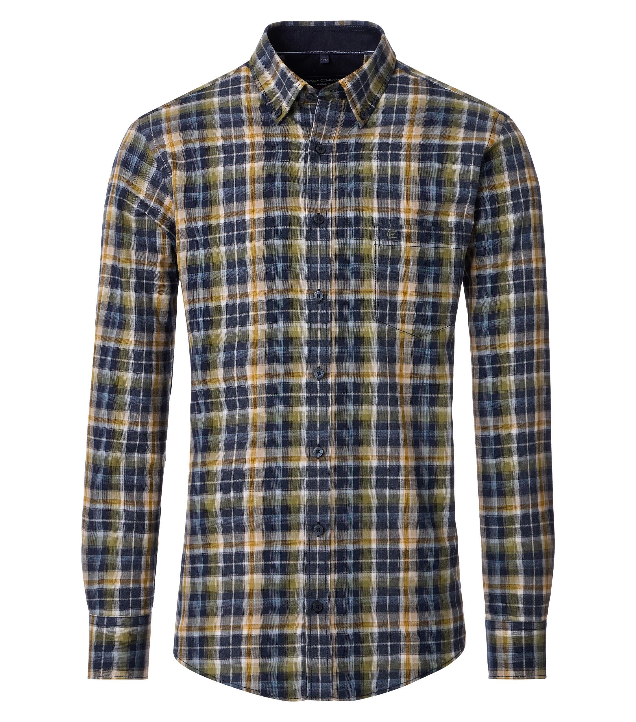 CASAMODA Langarmhemd "CASAMODA Freizeithemd kariert" günstig online kaufen