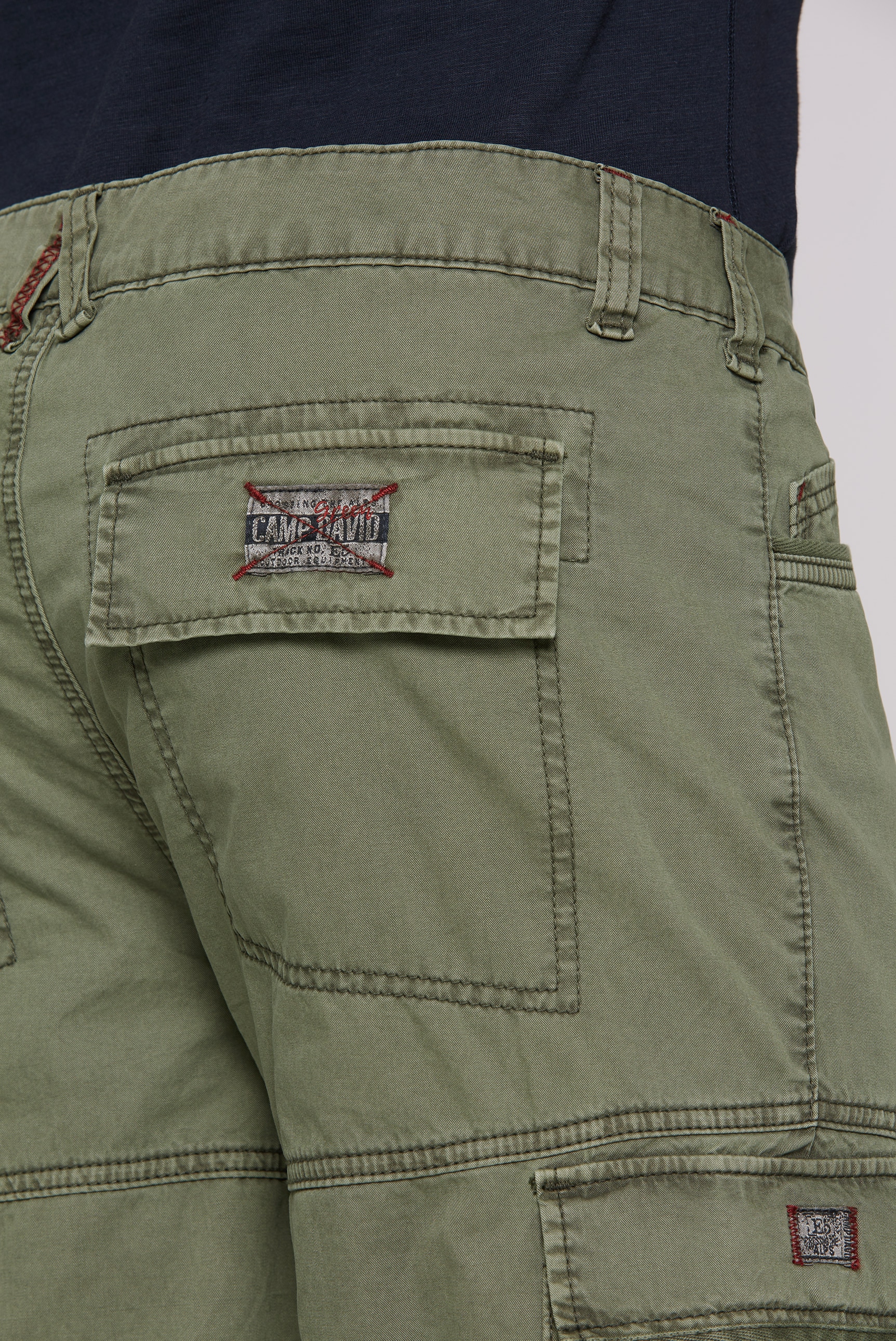 CAMP DAVID Cargoshorts, mit Bindeband