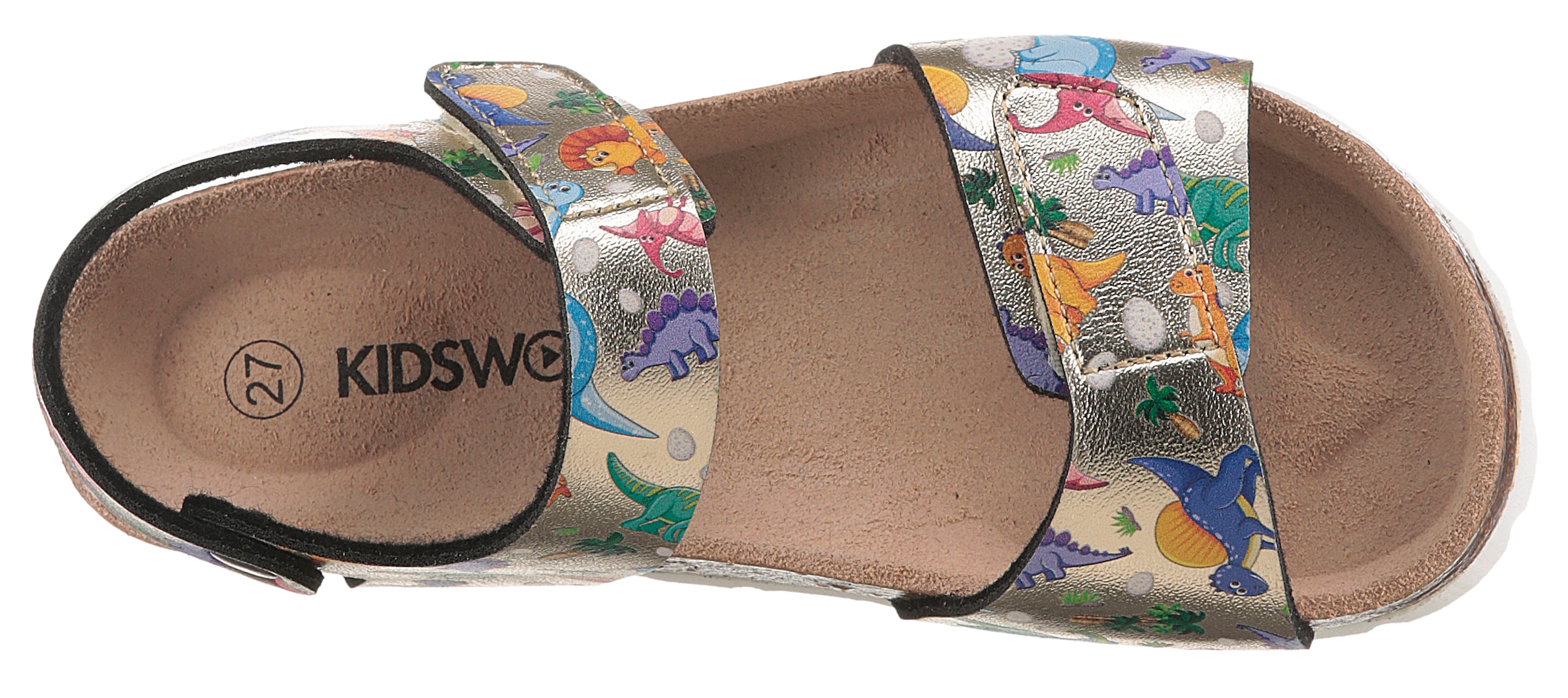 KIDSWORLD Riemchensandale »Dinos«, Klettschuh, Sommerschuh, Sandalette mit ergonomisch geformtem Fußbett