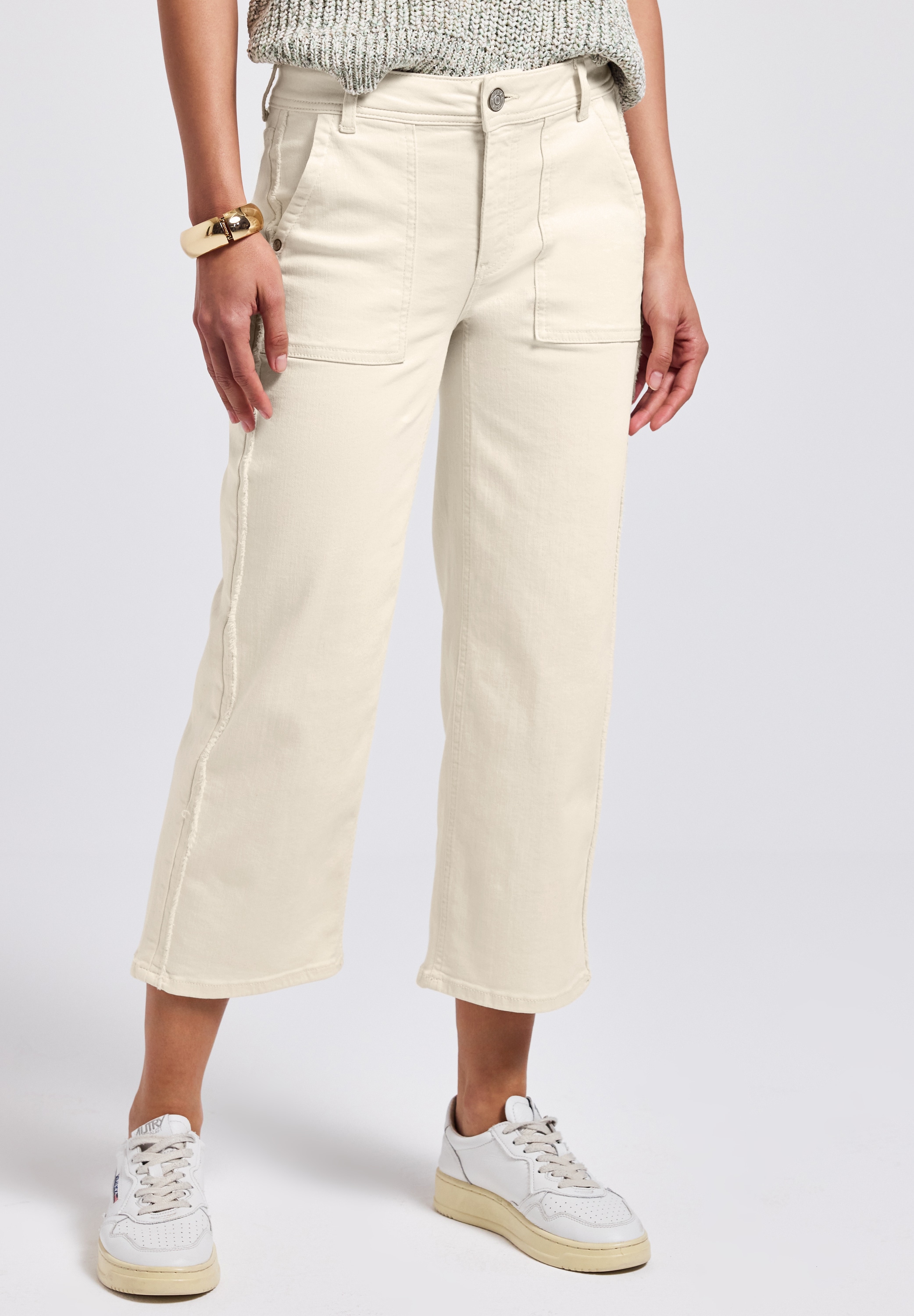 STREET ONE Weite Jeans, Middle Waist