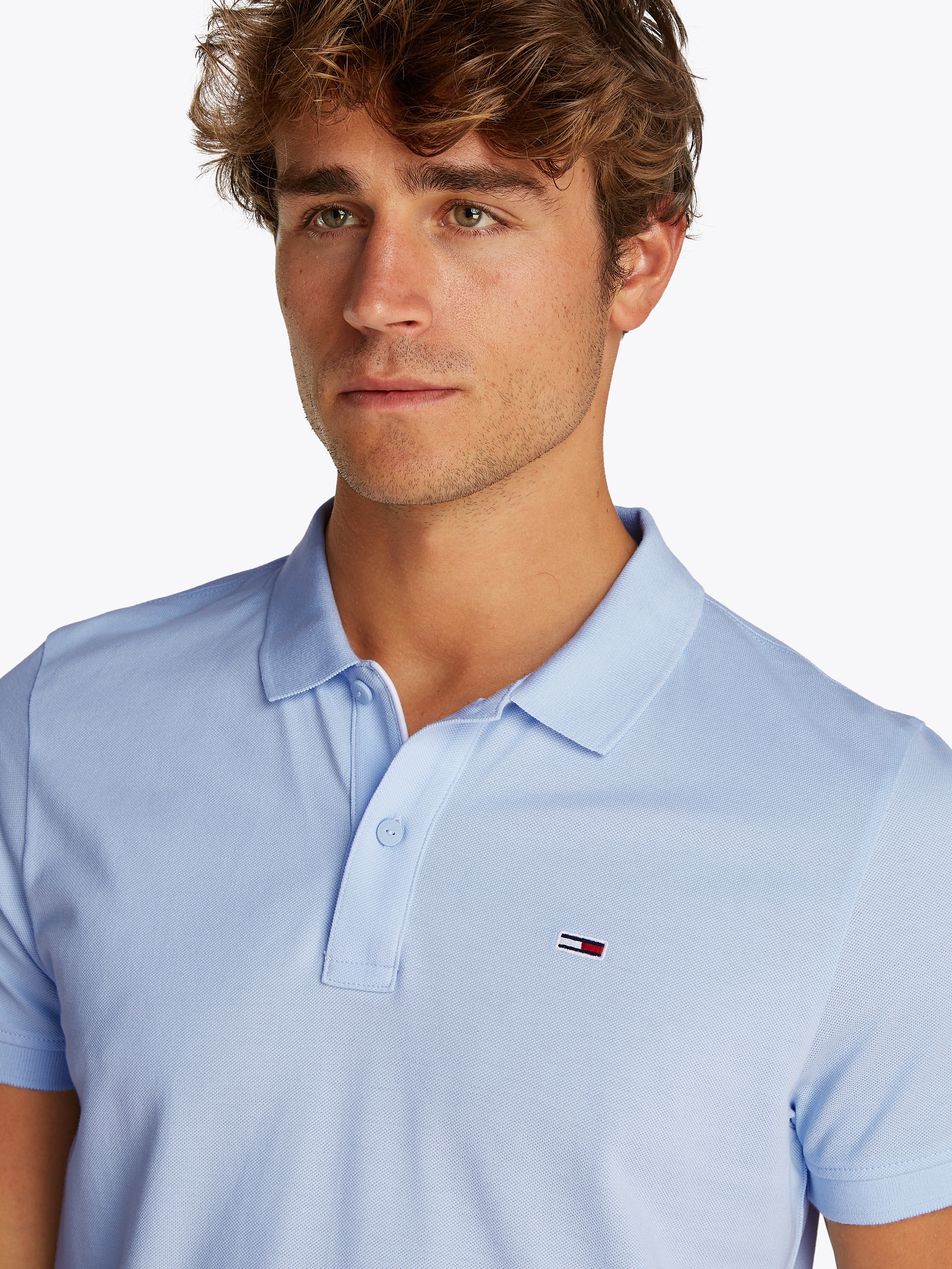 Tommy Jeans Poloshirt TJM SLIM PLACKET POLO EXT günstig online kaufen