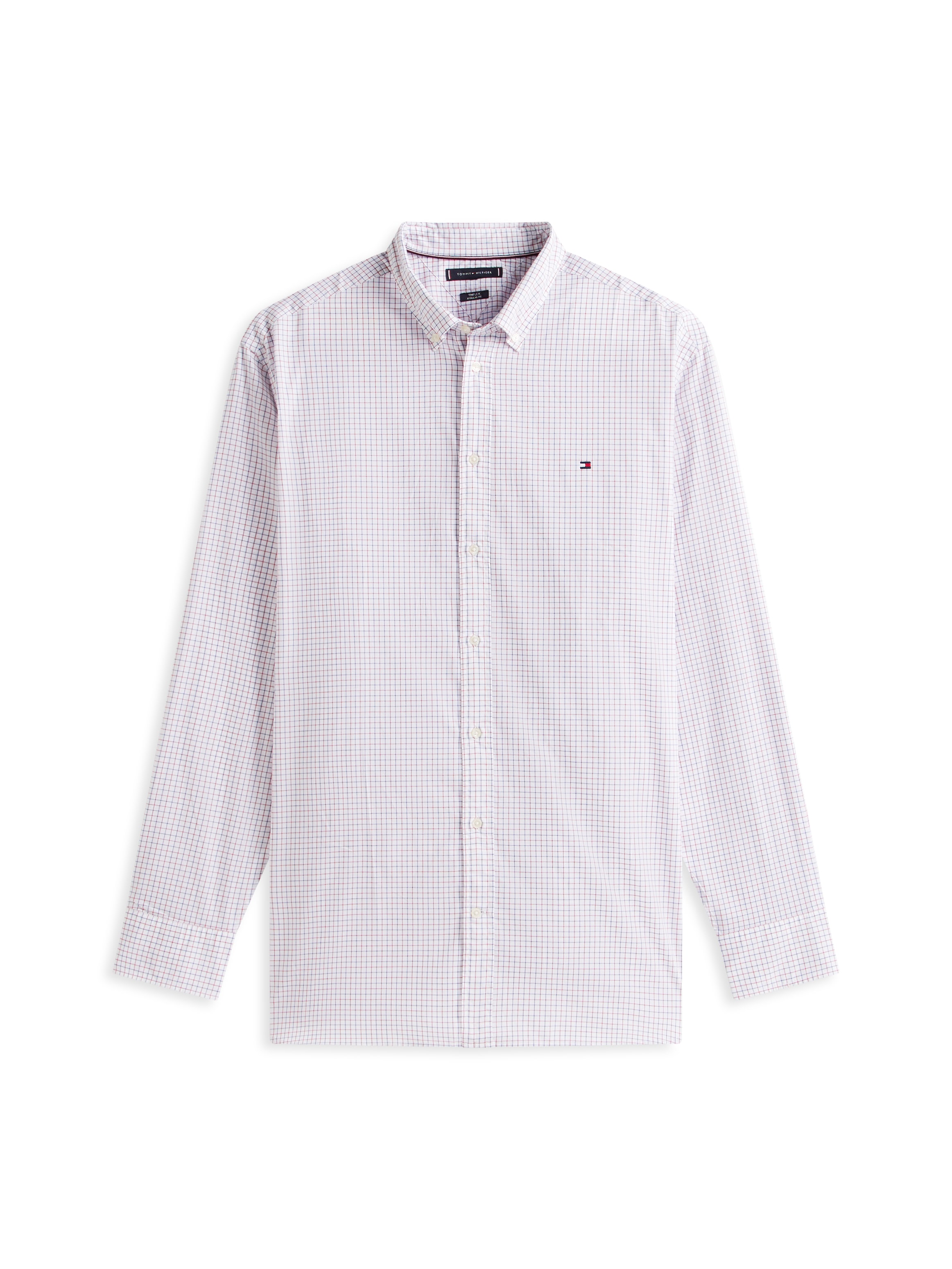 Tommy Hilfiger Big & Tall Langarmhemd »BT - CORE TATTRSALL POP« Große Größen, Button-down-Kragen, regular fit