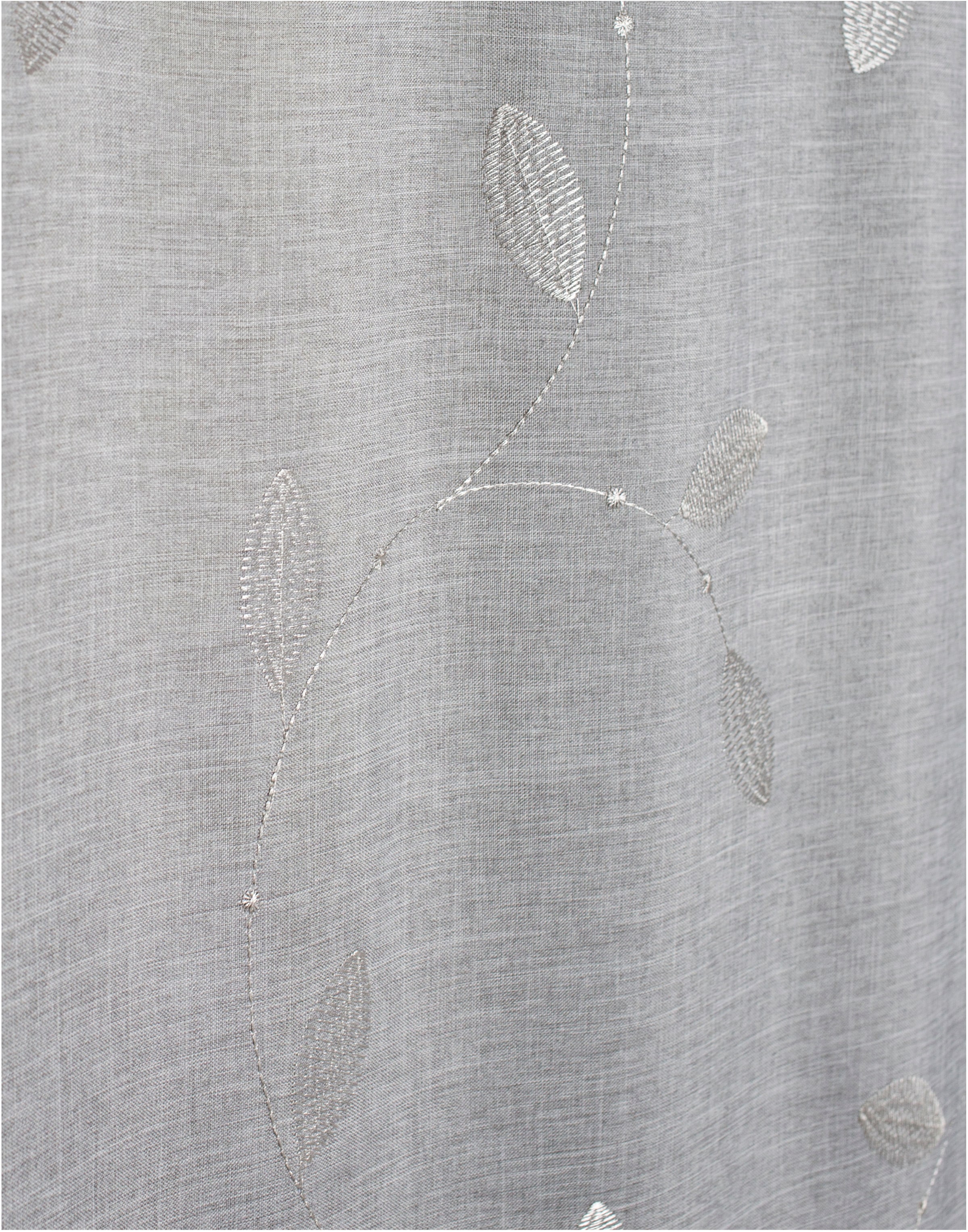 HOME WOHNIDEEN Vorhang »FOGLIO« Multifunktionsband 1 Stk. tlg. Kombibandschal, Leinenoptik, bestickt