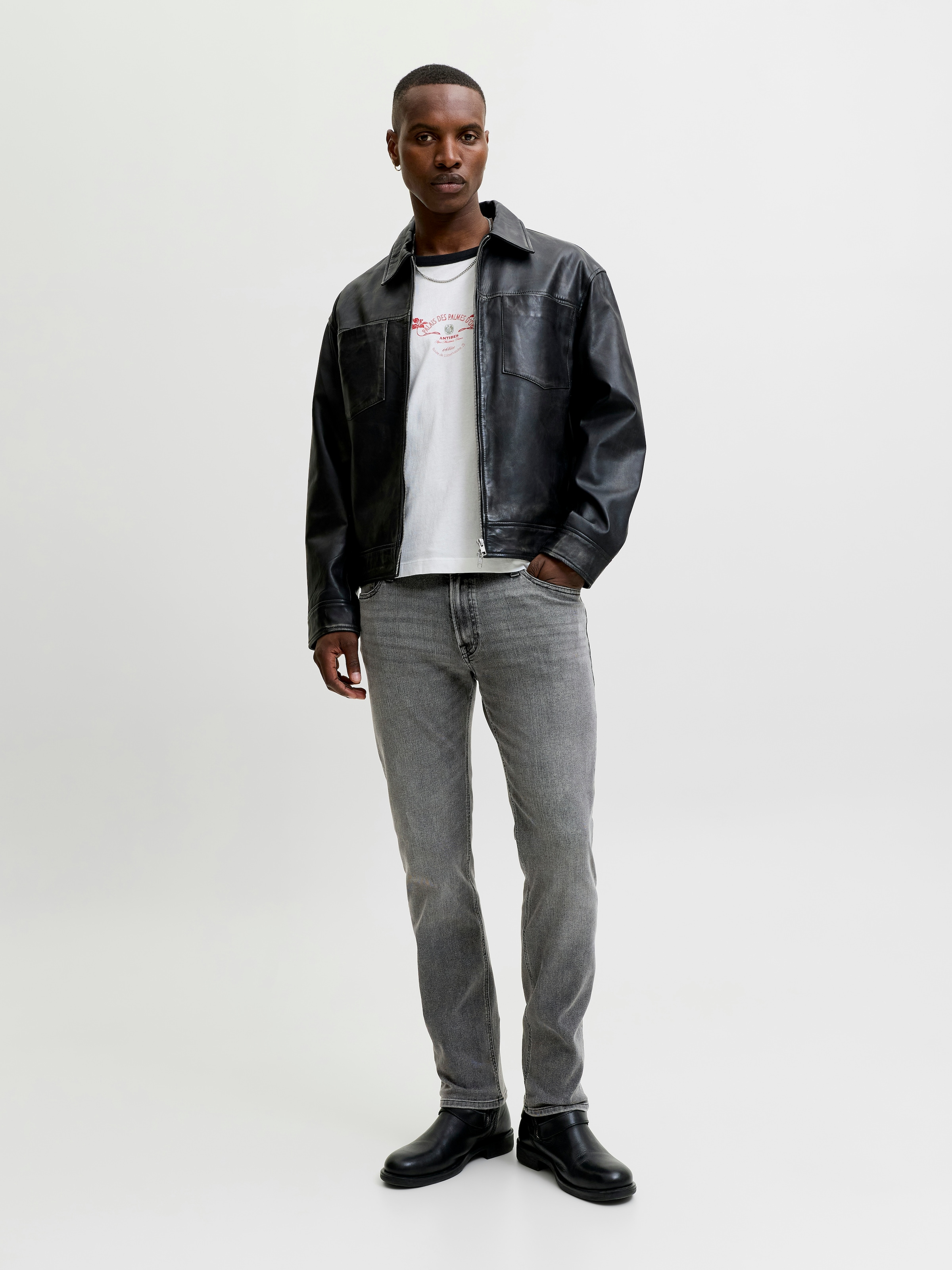 Jack & Jones Regular-fit-Jeans »JJICLARK JJORIGINAL HA 224 NOOS« Baumwollmischung, regular fit