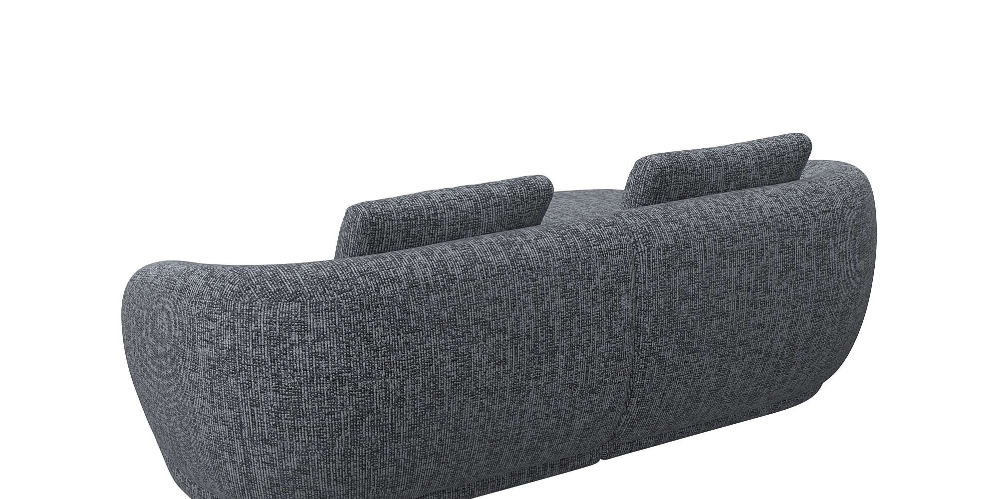 FLEXLUX Wohnlandschaft »Torino, rund, L-Form, Sofa-Ecke mit Recamiere, Longchair-Sofa«, Modernes, organisches Sofa-Design, Kaltschaum, Wellenunterfederung