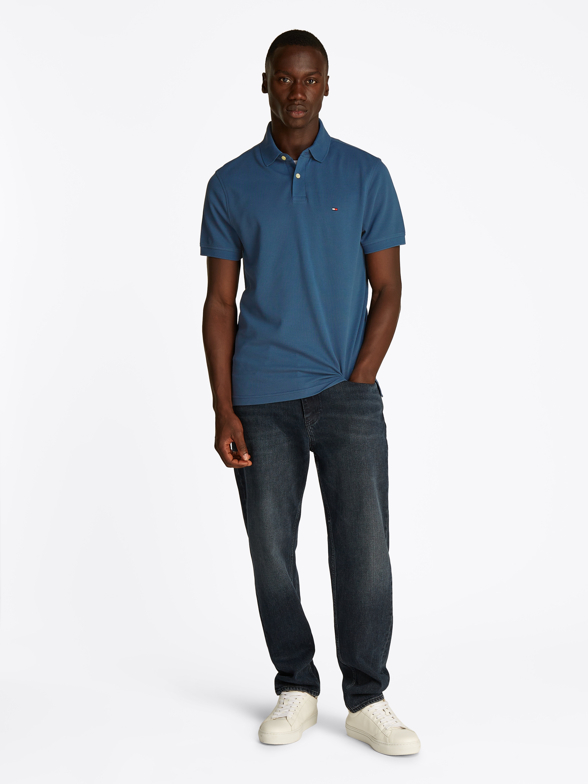Tommy Hilfiger Poloshirt »1985 REGULAR POLO«, mit Tommy Hilfiger Kontraststreifen innen am Kragen